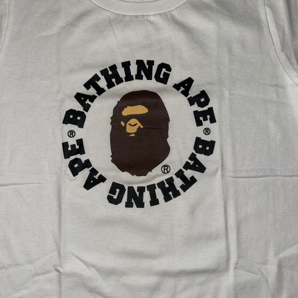 Bape Bape 2017 Aape Japan Size S White T-Shirt Streetwear Ladies Size S / US 4 / IT 40 - 2 Thumbnail
