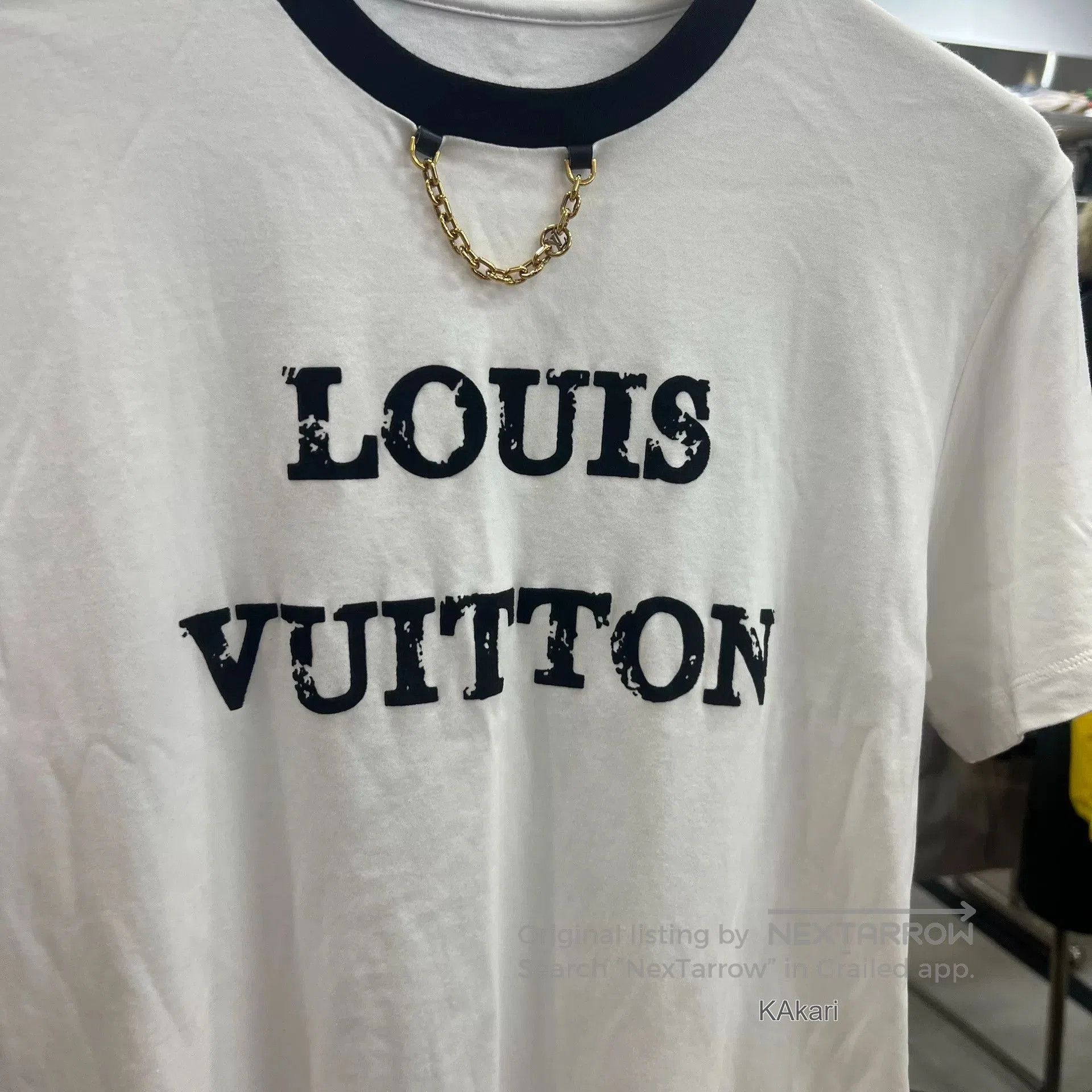 Louis Vuitton LV White Chest Chain Short. Size US L / EU 52-54 / 3 - 2 Thumbnail