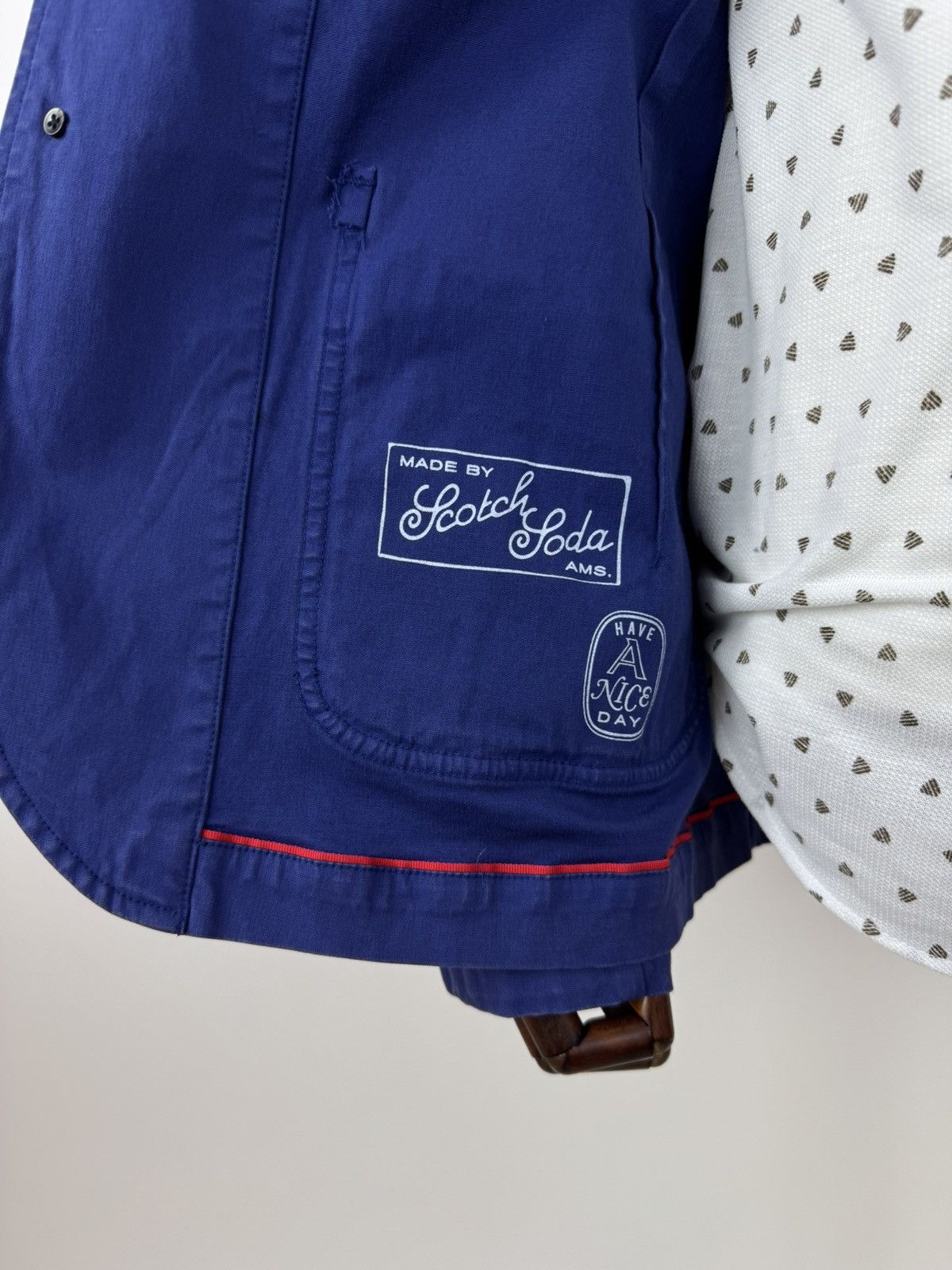 Scotch & Soda Scotch Soda B30 blazer workwear Marine sports Navy jacket Size 38R - 9 Thumbnail