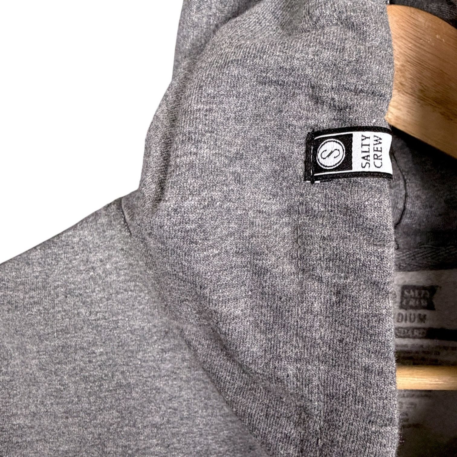 Salt Valley Salty Crew Gray Logo Hoodie Find Refuge In The Sea Graphic M Size US M / EU 48-50 / 2 - 5 Thumbnail