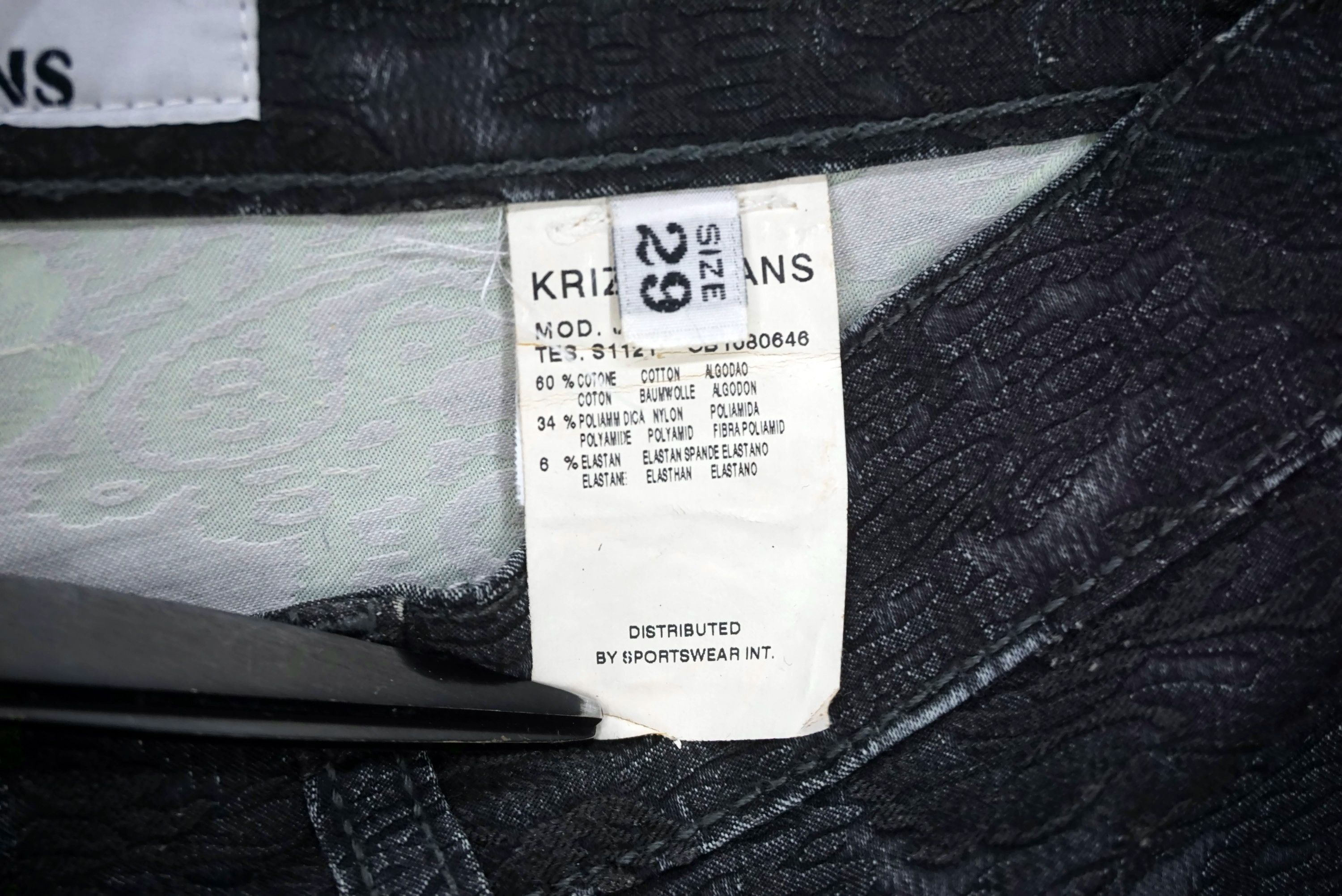 Designer Vintage Krizia Jeans Size W29xL29 Bootcut Floral Jacquard Size 29" - 12 Thumbnail