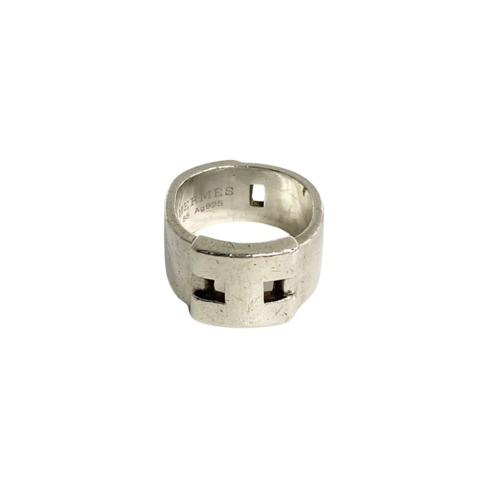 image of Hermes New Hercules Silver 925 Ring Men's Women's 27453