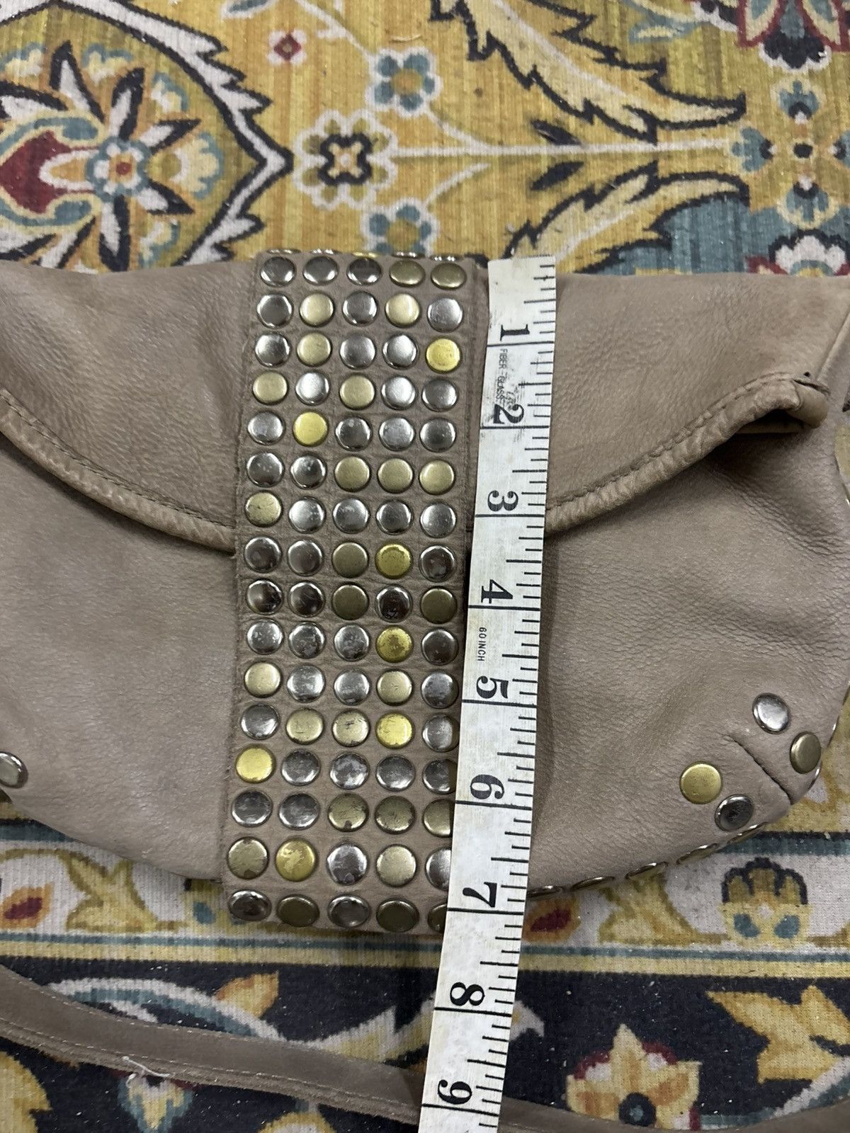 KMRii LGB GOA Lamb Leather Cyberpunk Studded Sling Bag Size ONE SIZE - 16 Thumbnail