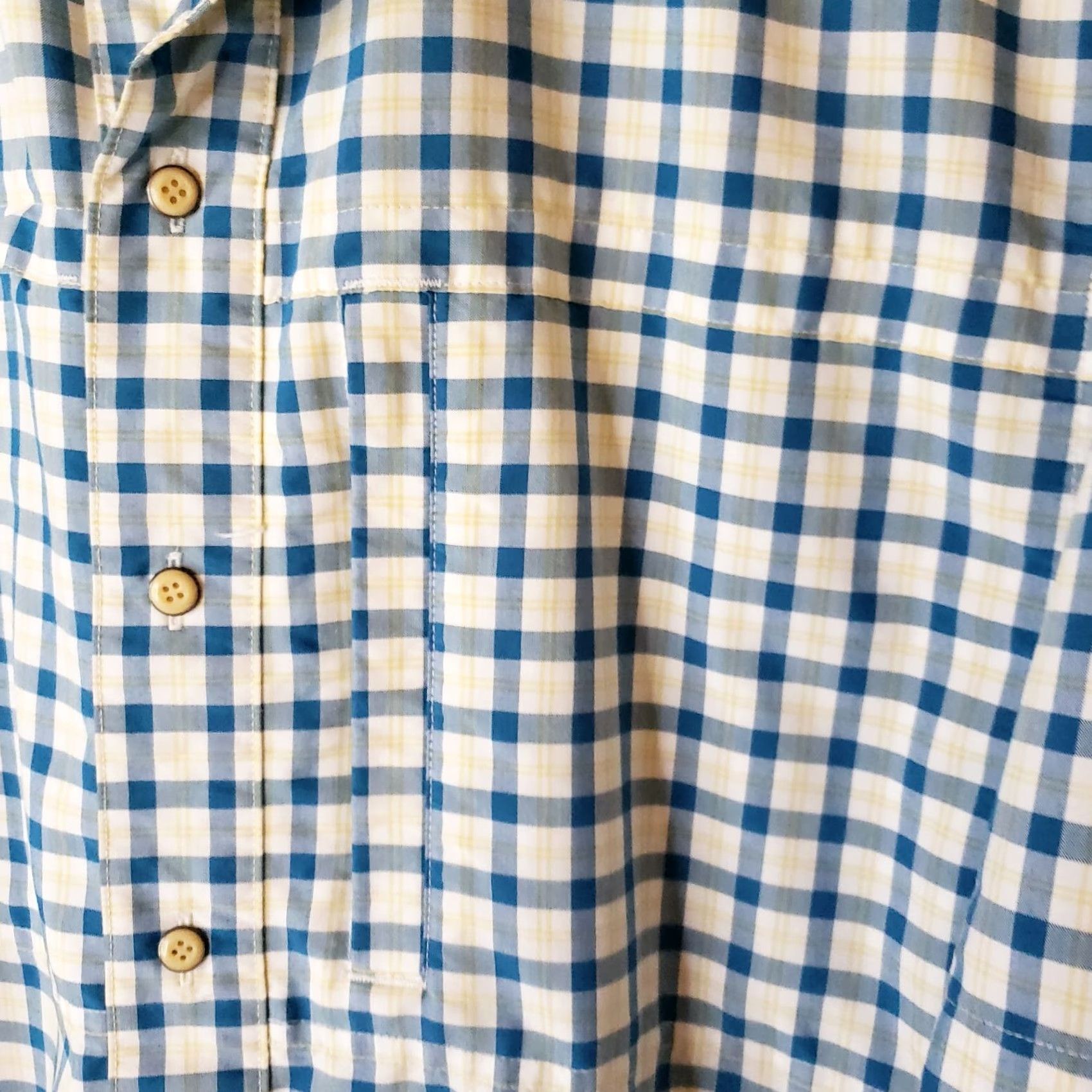 Vintage Vertx Shirt Mens Medium Blue Check Short Sleeve Conceal Carry Spring Summer Fall Casual Workwear Modern Outdoor Shirt Size US M / EU 48-50 / 2 - 6 Thumbnail
