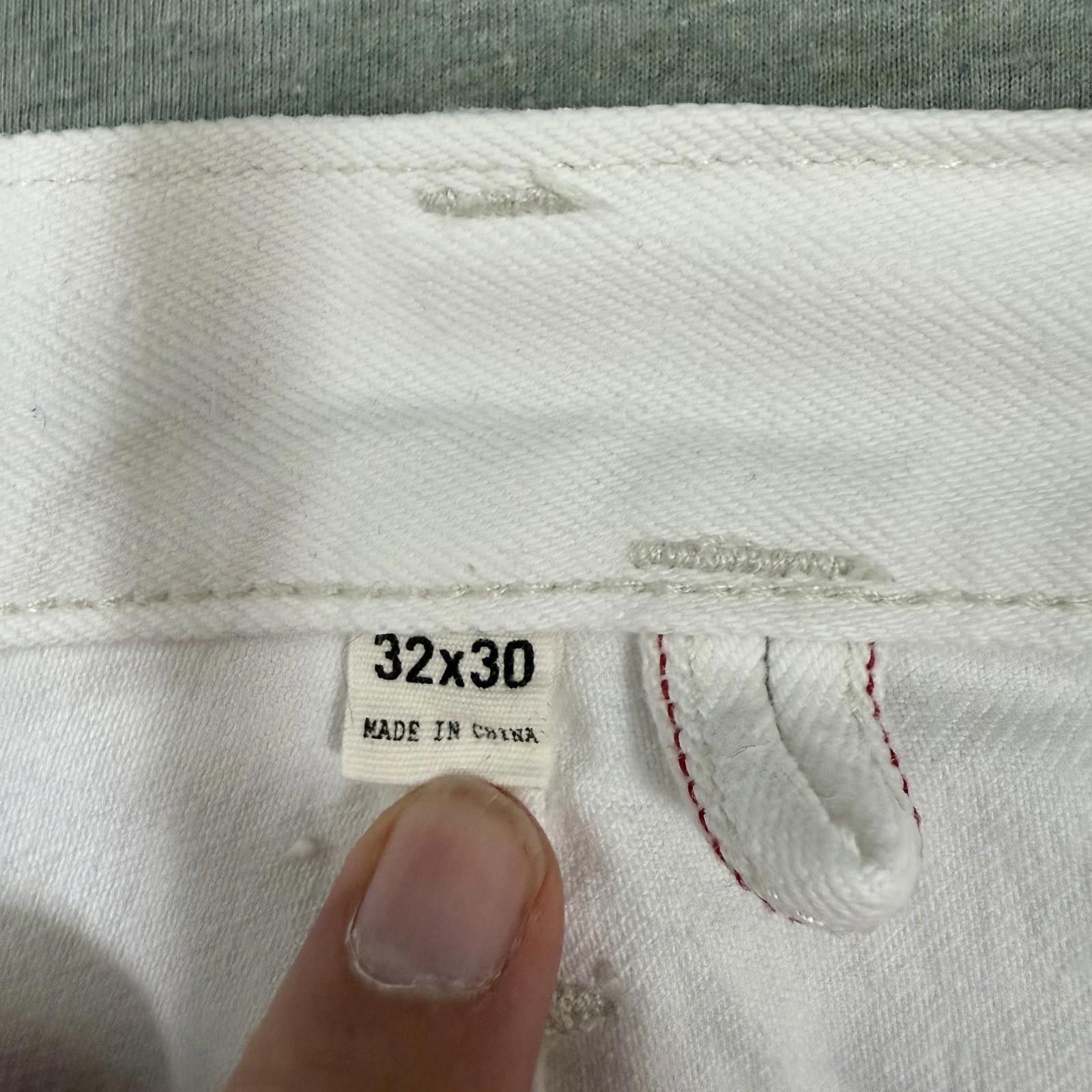 Todd Snyder Todd Snyder White Japanese Selvedge Jeans 32×30 Button Fly Size US 32 / EU 48 - 7 Thumbnail