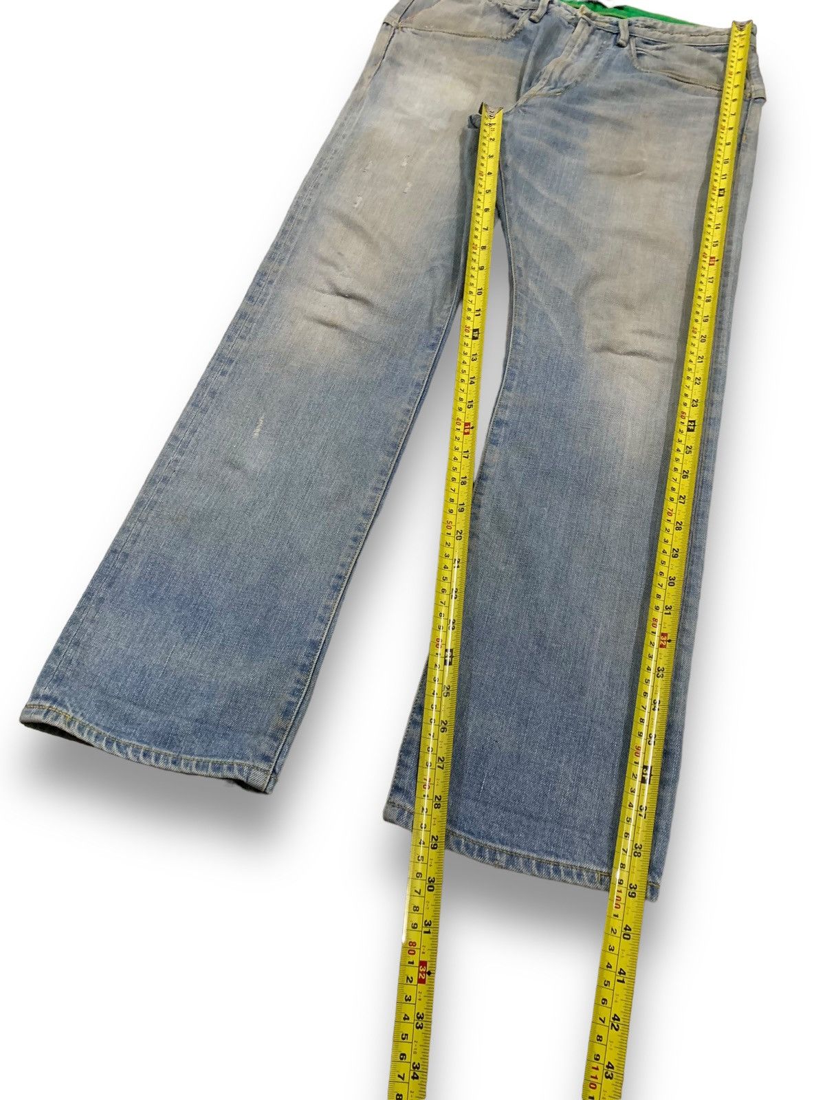 Nonnative × Undercover Vintage Nonnative Selvedge Mud Wash Ripped Grunge Jeans Size US 32 / EU 48 - 15 Thumbnail