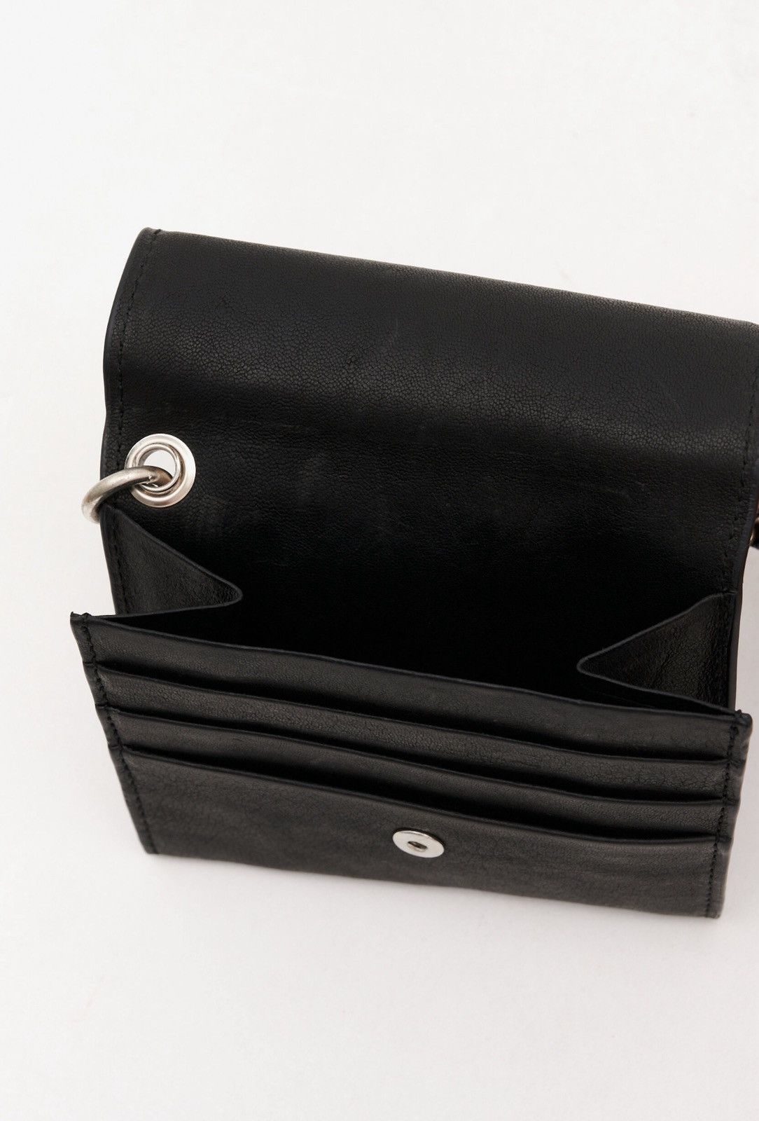Ann Demeulemeester Last Ann Demeulemeester Black Chain Leather Wallet Size ONE SIZE - 5 Thumbnail