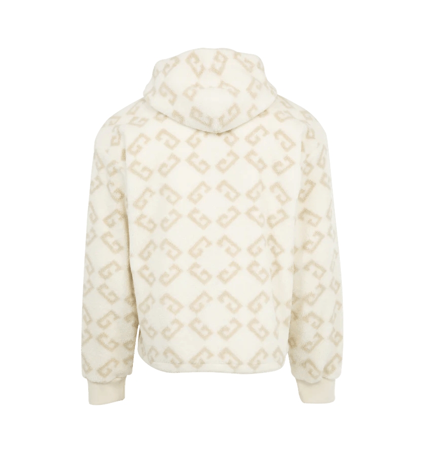 Givenchy o1h1sh10525 Monogram Fleece Hoodie in Beige Size US L / EU 52-54 / 3 - 3 Thumbnail