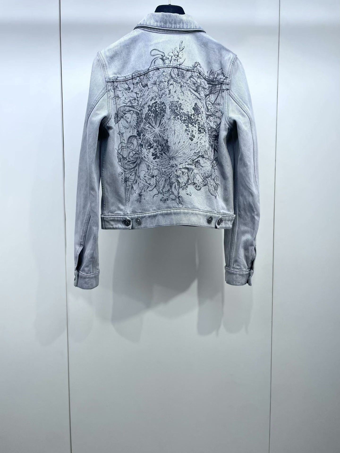 Dior Dior Ink Wash Denim Jacket Size XXS / US 00 / IT 34 - 1 Thumbnail