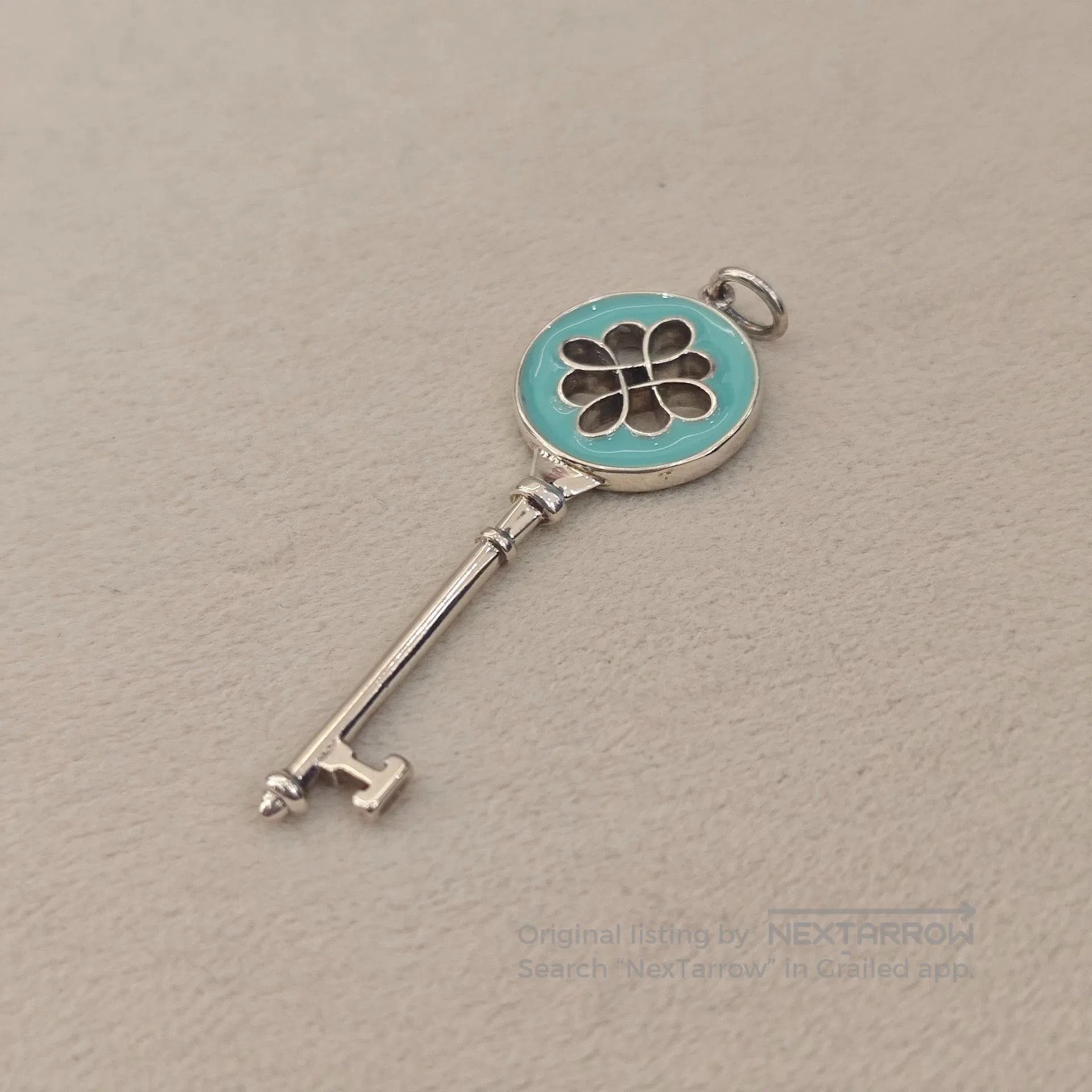 Tiffany & Co. Tiffany Keys 925 Silver Blue Enamel Key Pendant. Size ONE SIZE - 1 Thumbnail