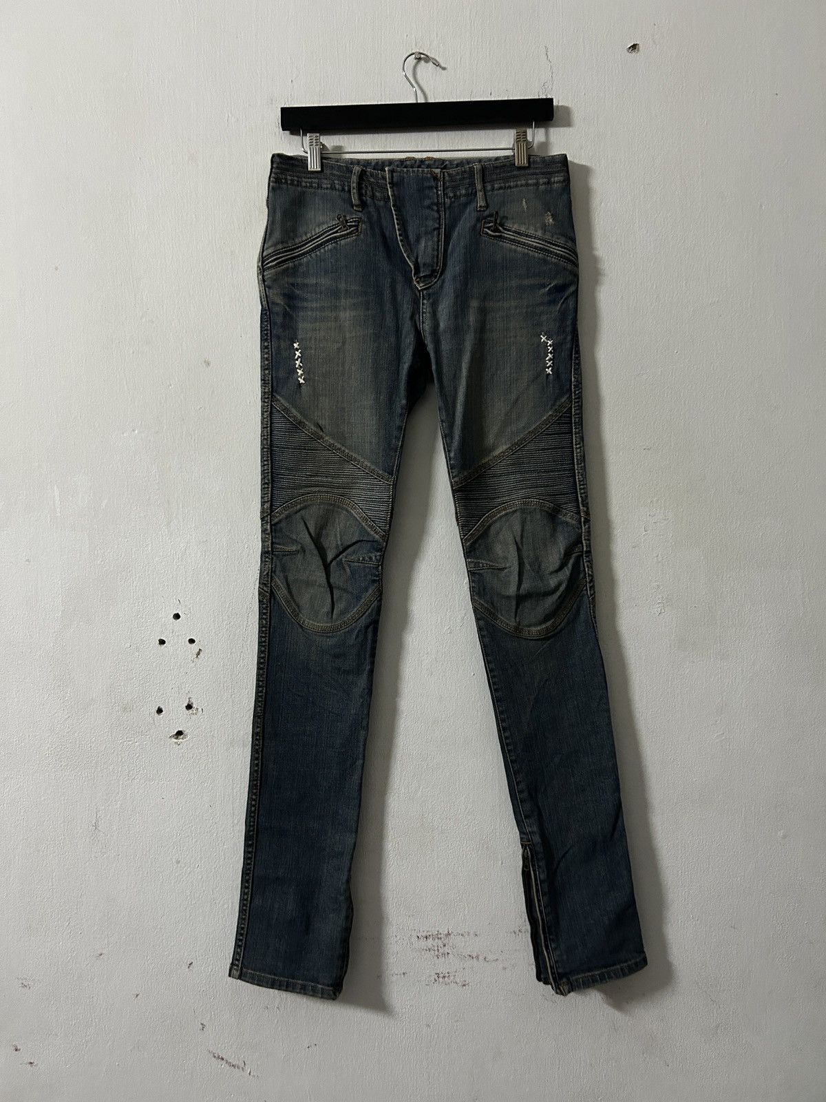 GOA 2000’s G.O.A mud wash biker jeans Size US 30 / EU 46 - 1 Thumbnail