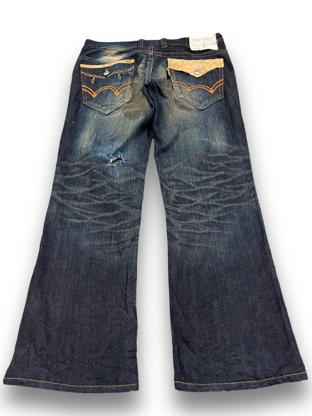 Edwin × Japanese Brand Vintage Edwin XV Flare Mudwash Denim Size US 36 / EU 52 - 4 Thumbnail