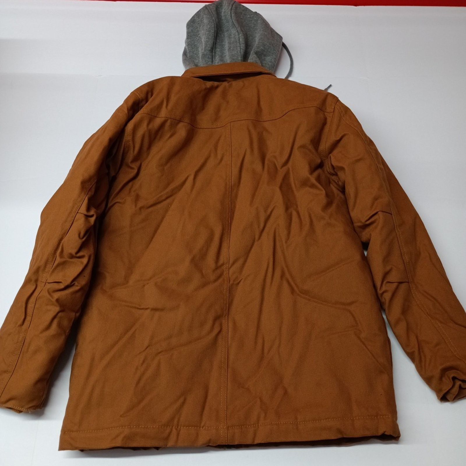 Wrangler Wrangler Jacket Quilt Lined Brown Men's S Canvas Hooded Size US S / EU 44-46 / 1 - 9 Thumbnail