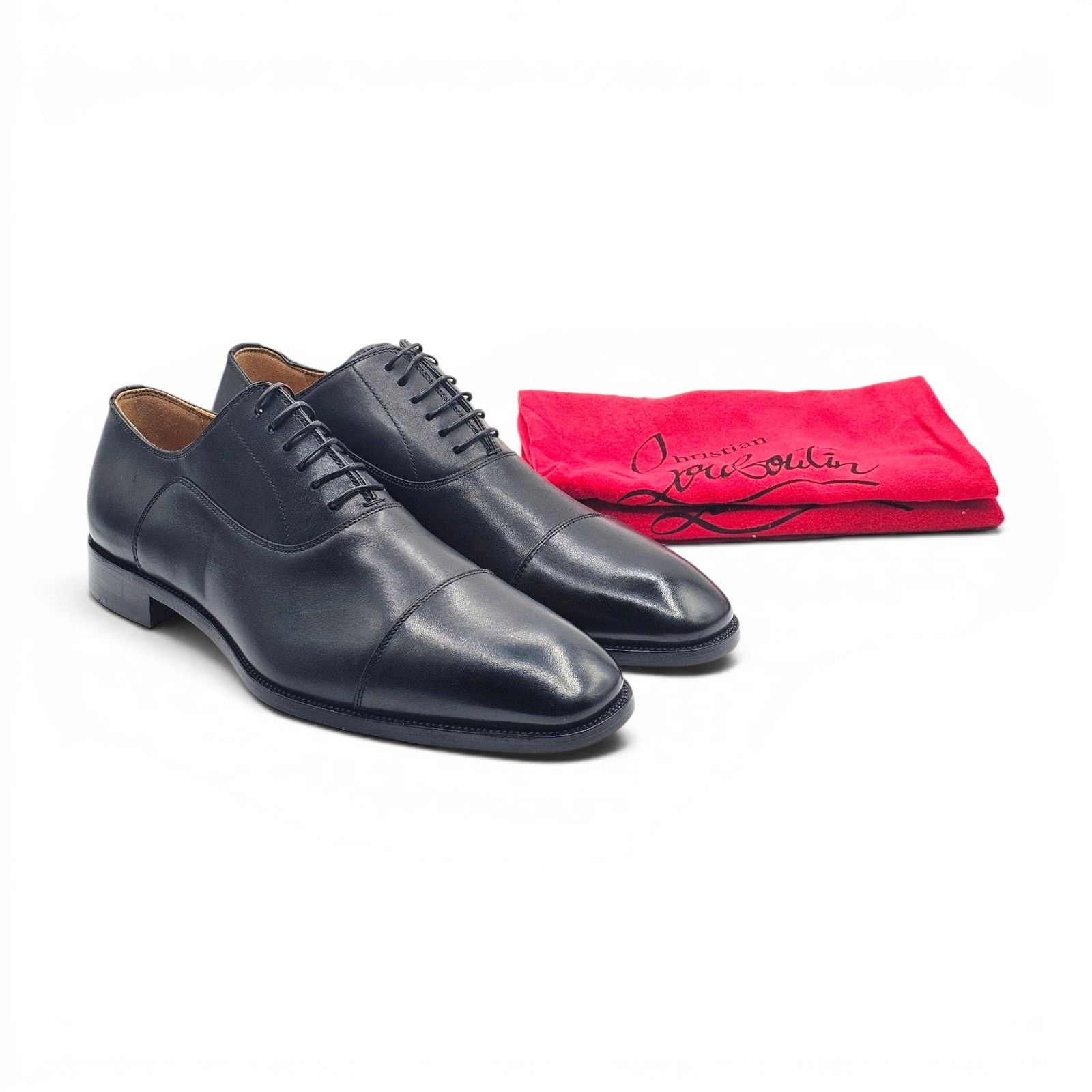 Greggo Leather Oxford Shoes Black EU 41 US 8 - $1050