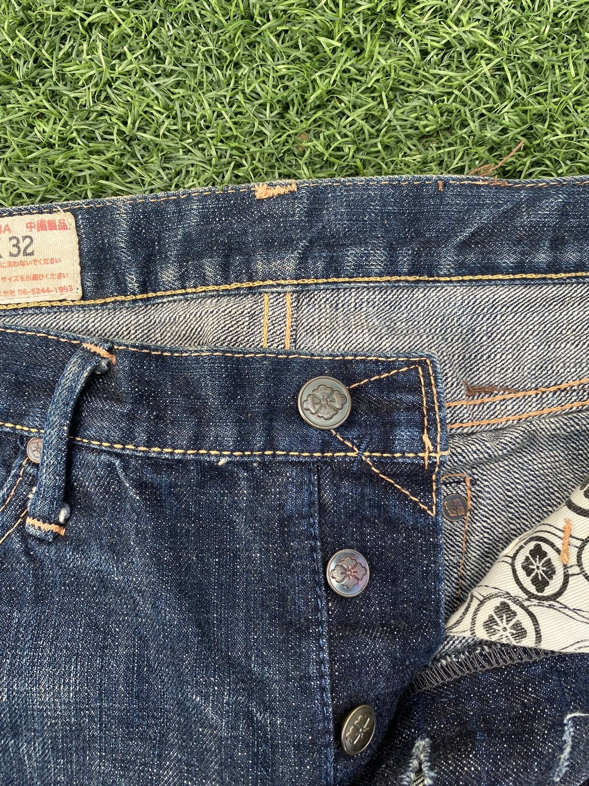 Evisu × Japanese Brand VINTAGE EVISU YAMANE SELVEDGE JEANS Size US 27 - 6 Thumbnail