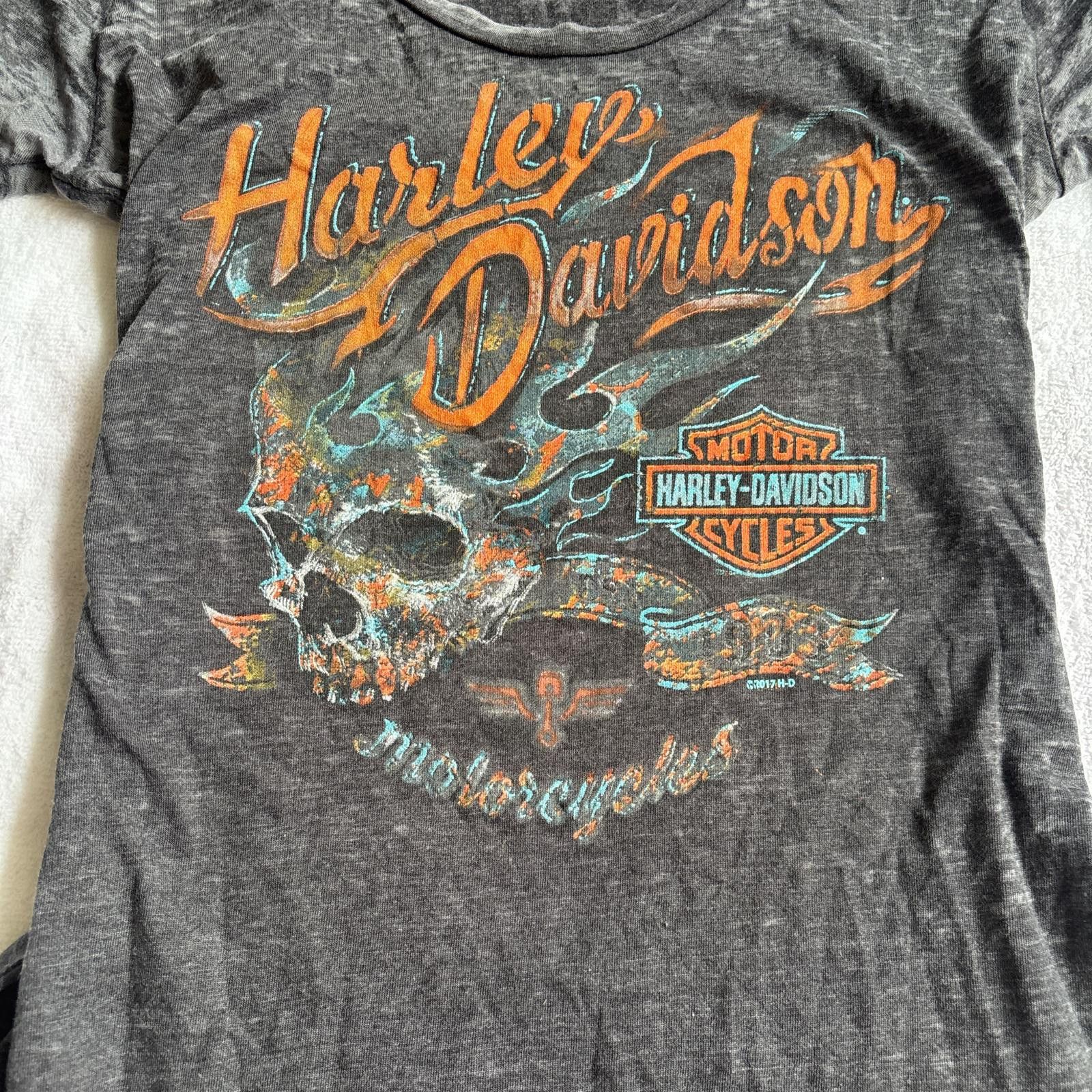 Harley Davidson vintage harley davidson skull t-shirt Size S / US 4 / IT 40 - 3 Thumbnail