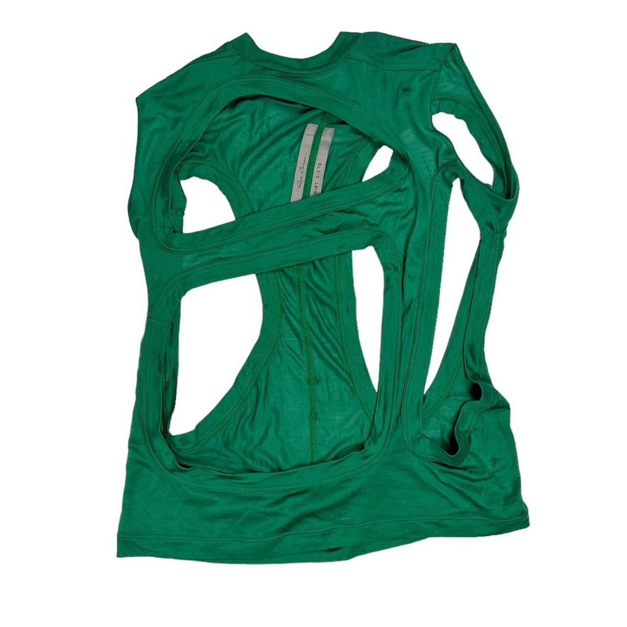 image of Rick Owens Ss18 Membrane Top in Green, Women's (Size Small)