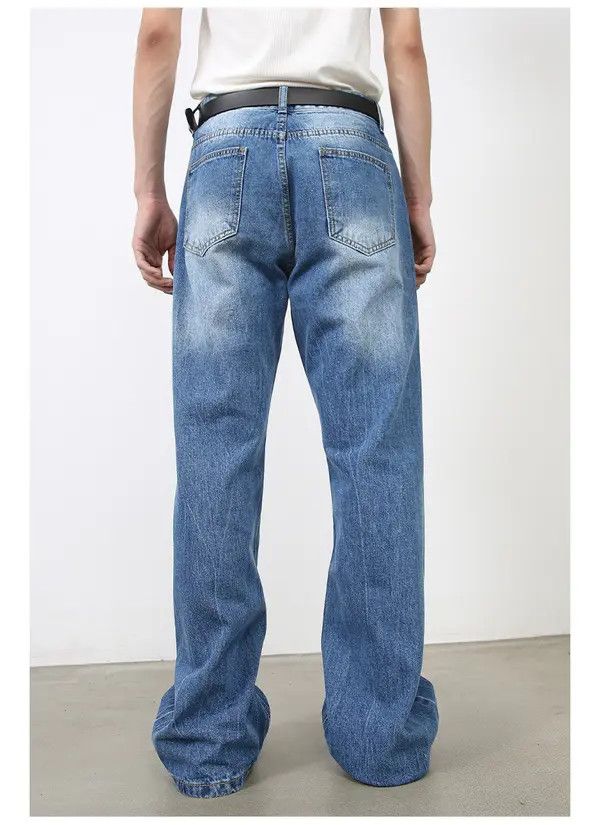 Japanese Brand Kagawa x Miki Fashion Lightning Pattern Washed Vintage Jeans Size US 32 / EU 48 - 6 Thumbnail