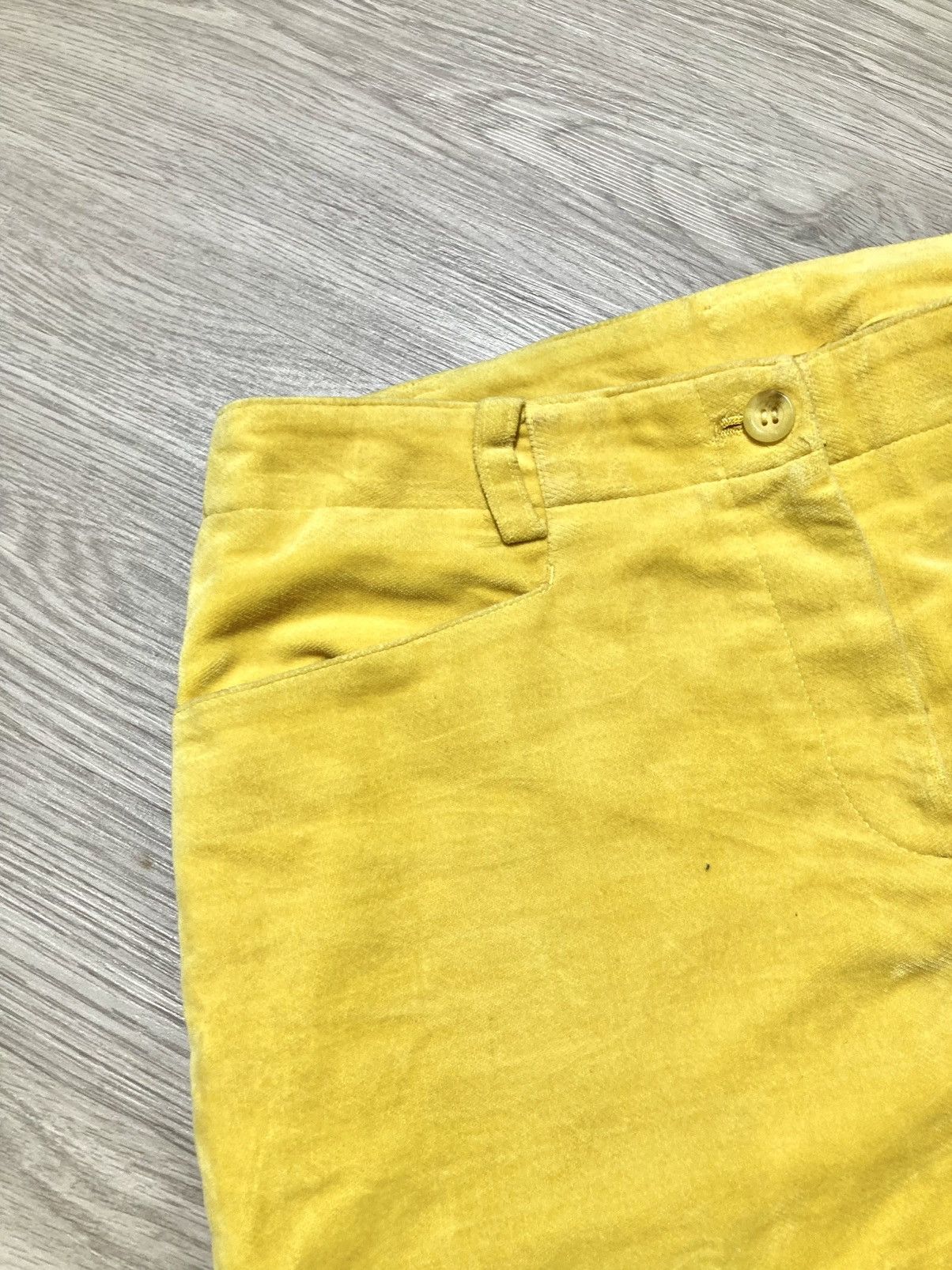 Jean Charles De Castelbajac 1990s Vintage Castelbajac Sport Wax Pants Yellow Luxury Size US 26 / EU 42 - 19 Thumbnail