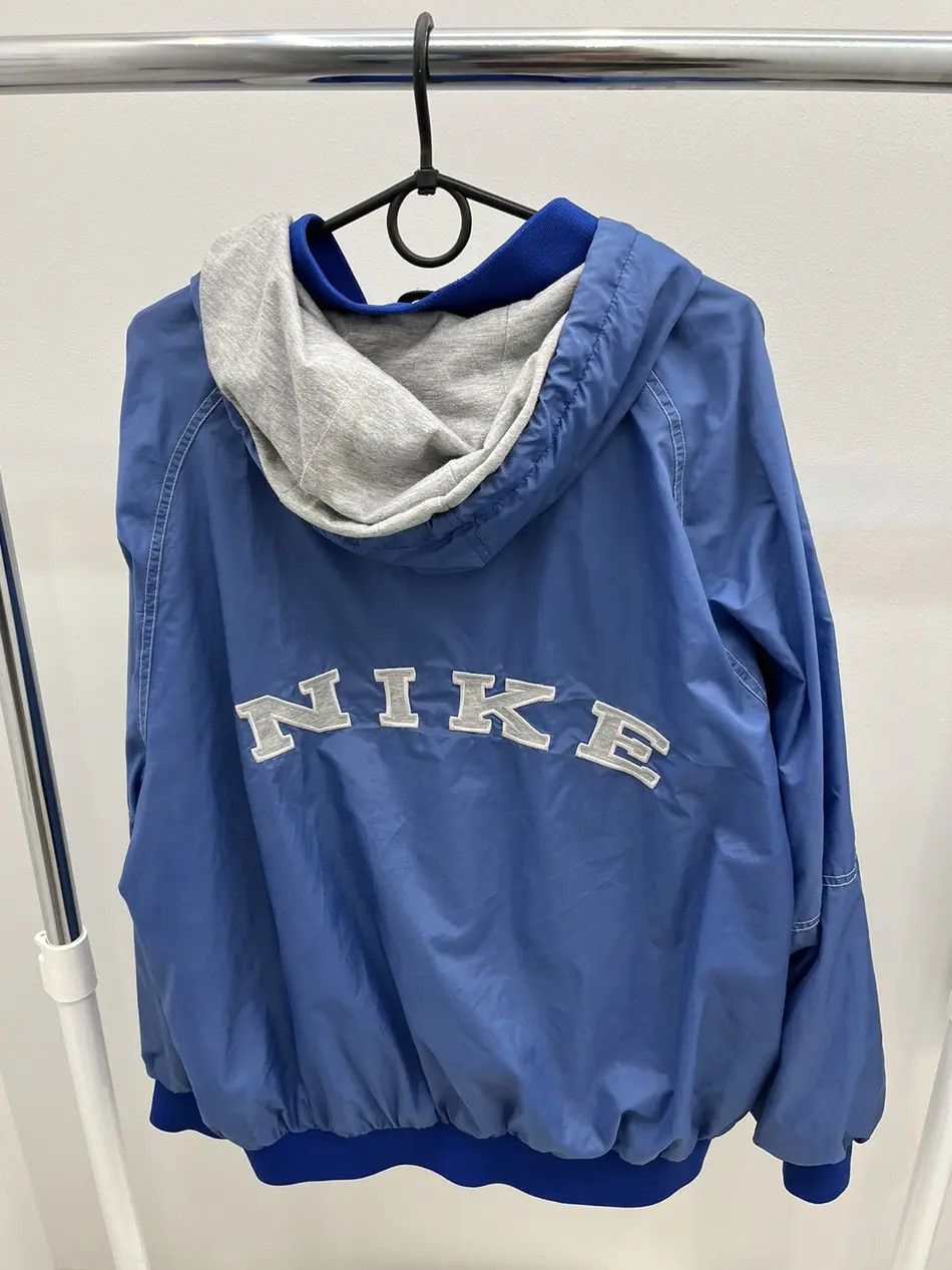 Nike Rare Vintage 90s Nike Baggy Jacket Bomber Embroidered Logo Size US XL / EU 56 / 4 - 1 Thumbnail
