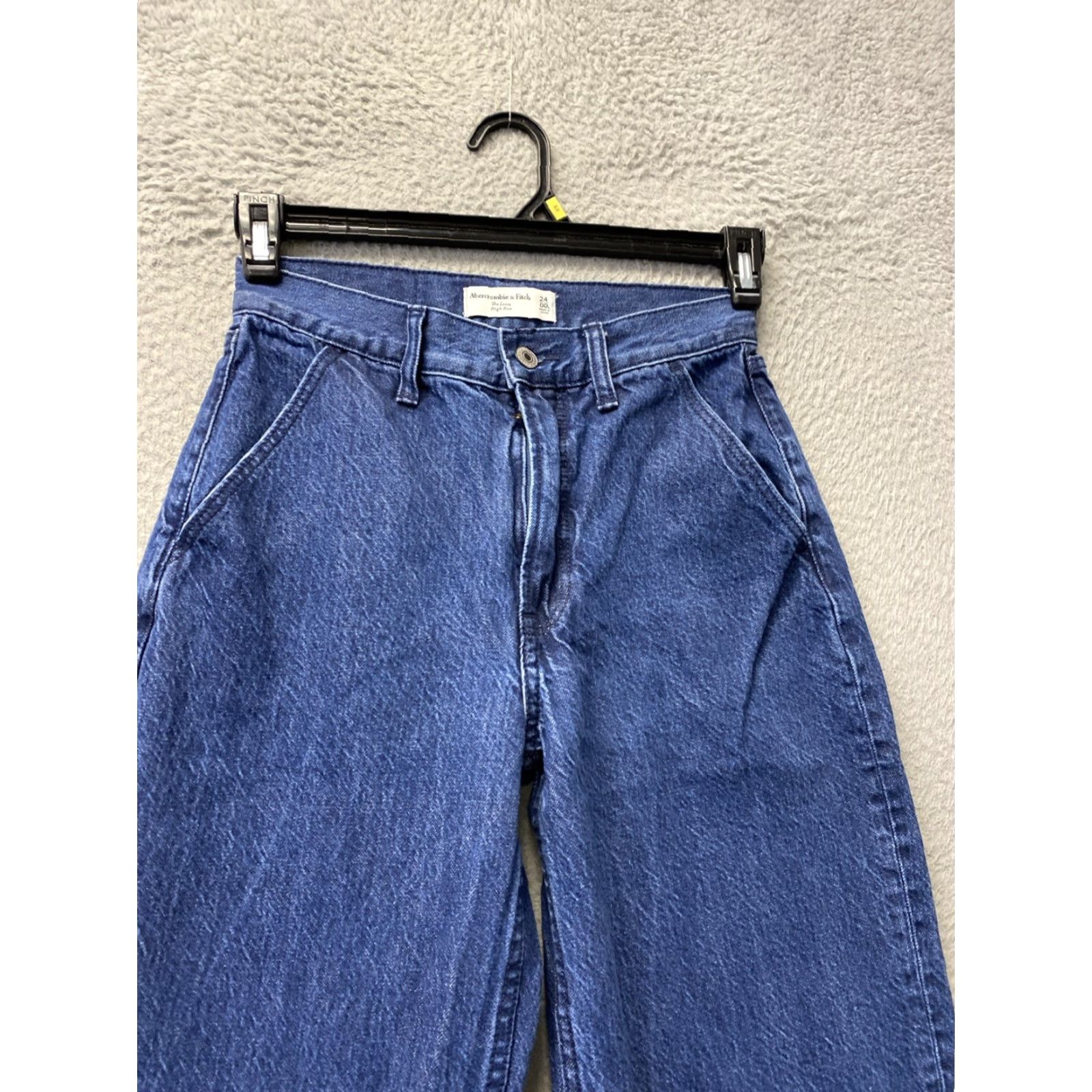 Abercrombie & Fitch Abercrombie & Fitch Women's Jeans 00 High Rise Wide Leg Cotton Blend Blue 90s Style Size 26" / US 2 / IT 38 - 2 Thumbnail