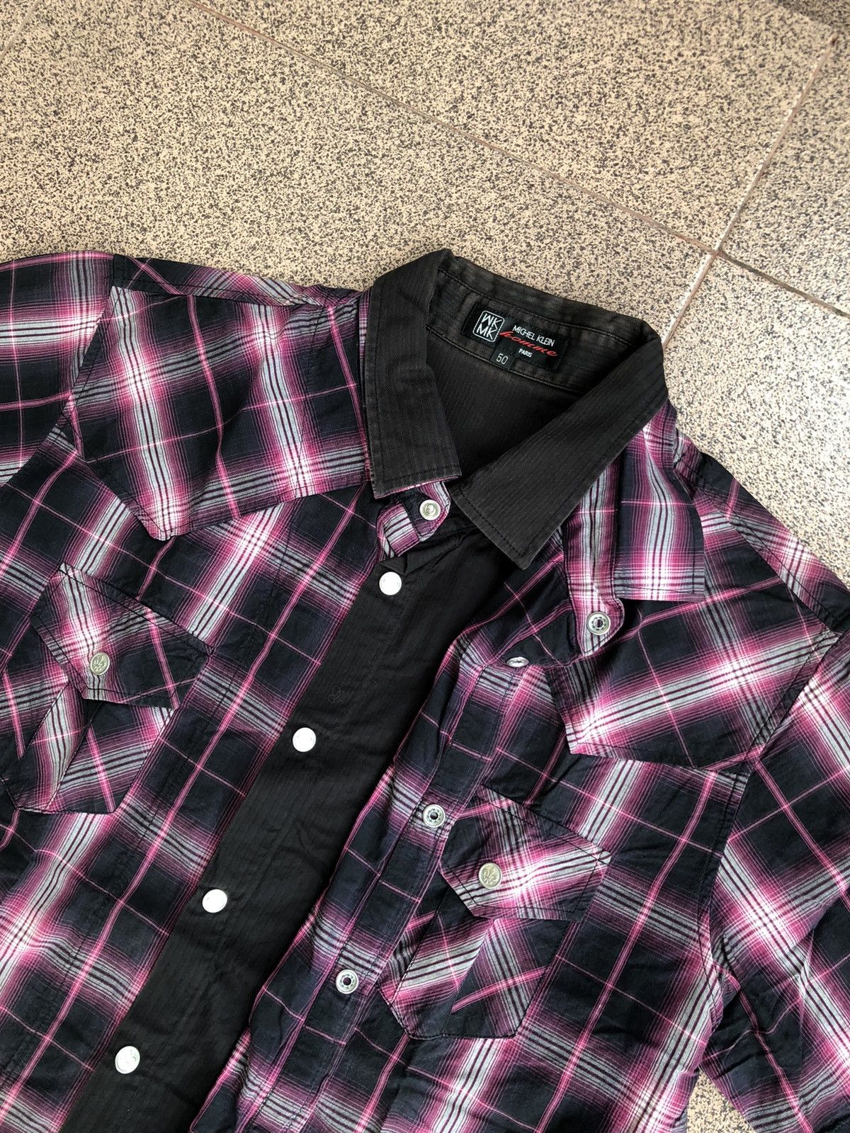 Michel Klein Michel Klein Double Layer Western Shirt Size US M / EU 48-50 / 2 - 3 Thumbnail