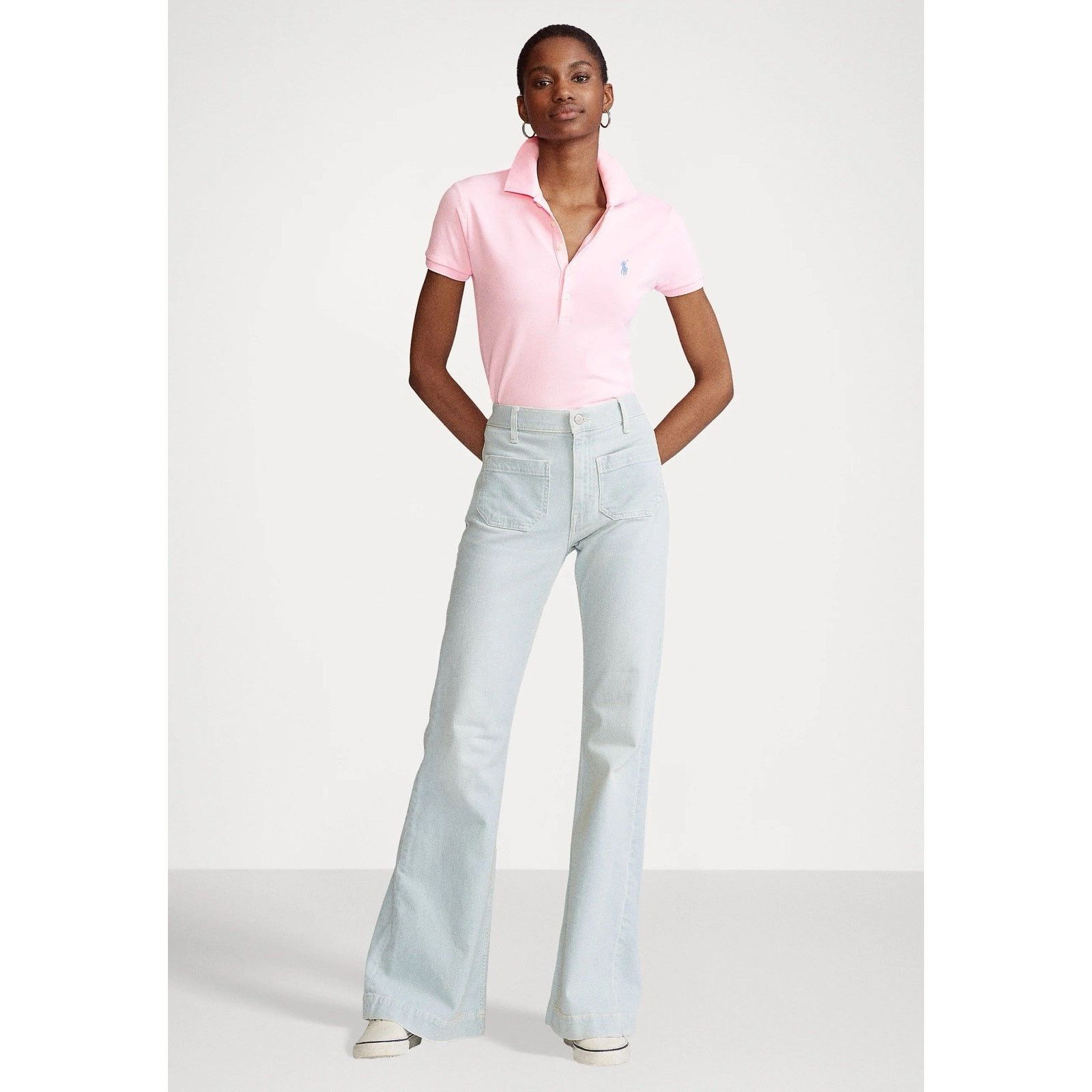 Polo Ralph Lauren NWT Polo Ralph Lauren Slim Fit Shirt Top Pink XL White Pony Size XL / US 12-14 / IT 48-50 - 7 Thumbnail