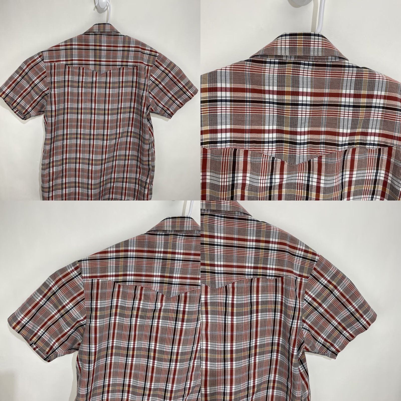 Volcom Volcom Men's Shirt Western Cowboy Hidden Snap Shirt Red Plaid M Button-Up Slim Fit Casual Cap. Size US M / EU 48-50 / 2 - 8 Thumbnail