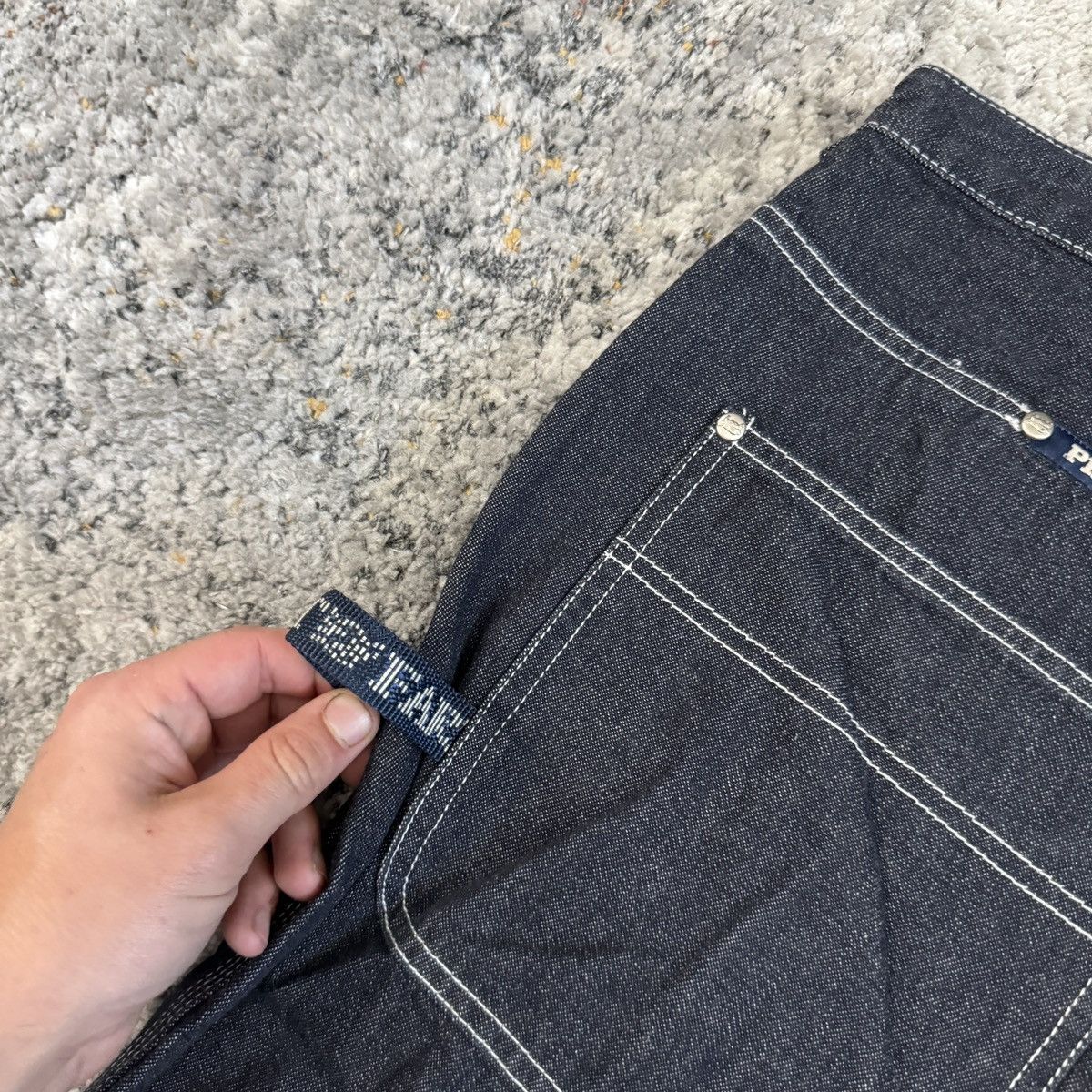 JNCO × Vintage Crazy Vintage y2k phat farm double knee baggy skater shorts Size US 38 / EU 54 - 3 Thumbnail