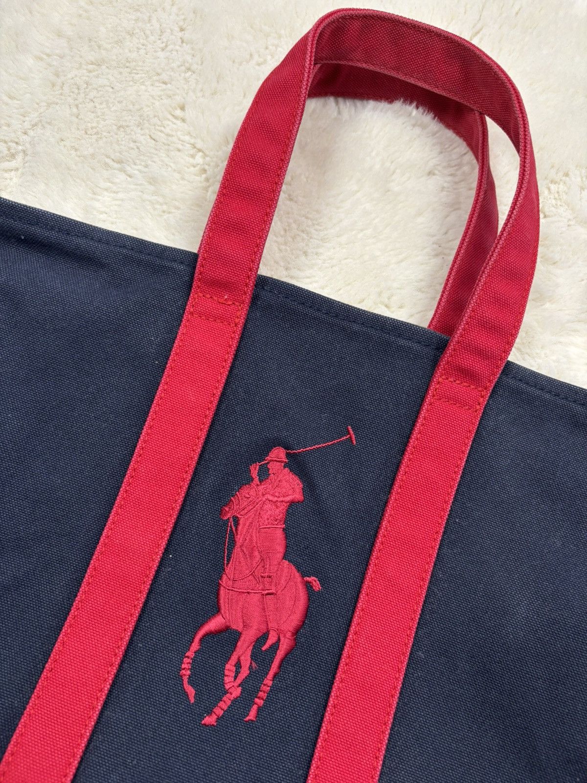 バッグ archive Ralph Lauren hand bag y2k LAUREN RALPH LAUREN Women's Black Canvas Leather Trim