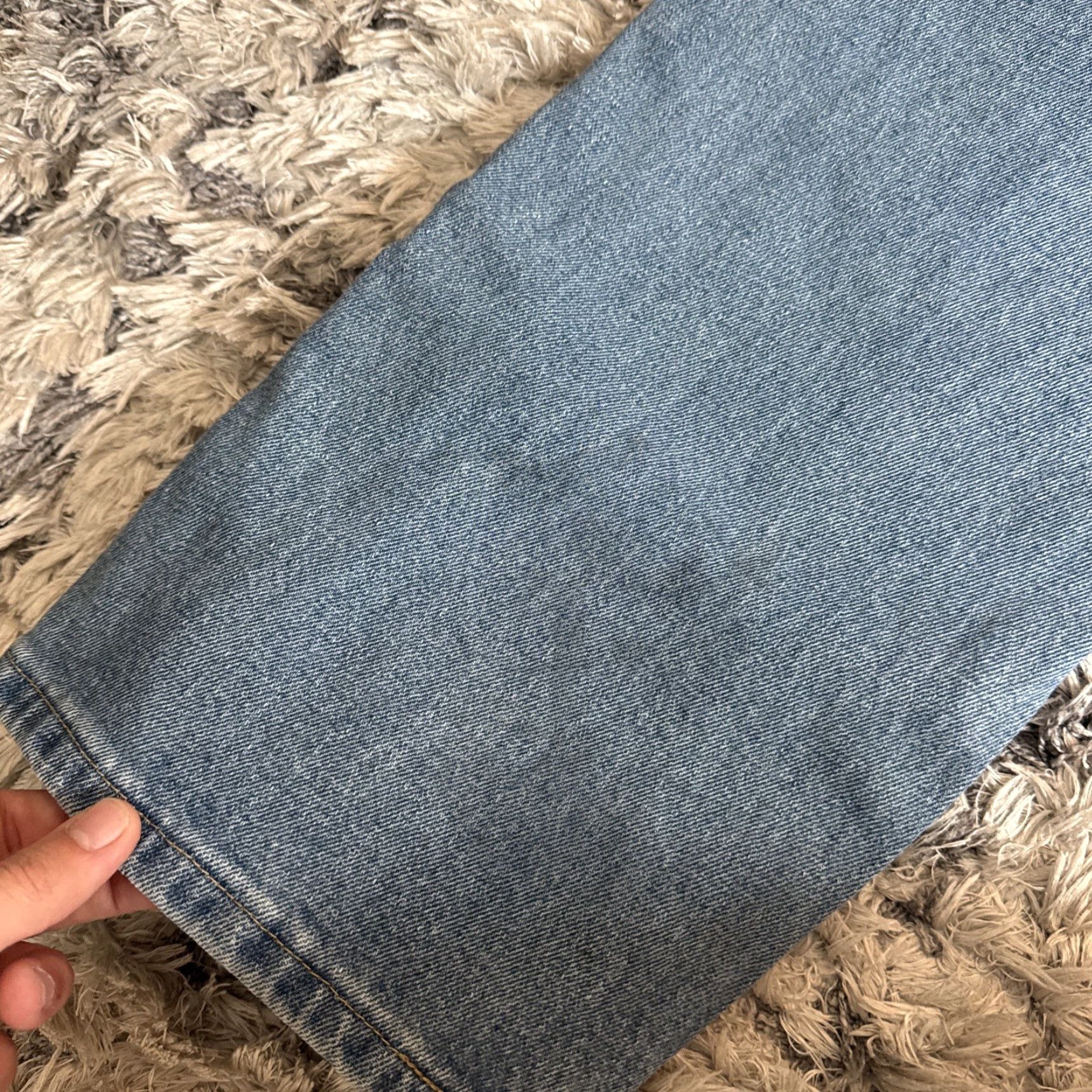Wrangler VINTAGE Wrangler Jeans Denim Straight Mens 38x30 Blue Casual Workwear Mens Jeans Size US 38 / EU 54 - 3 Thumbnail