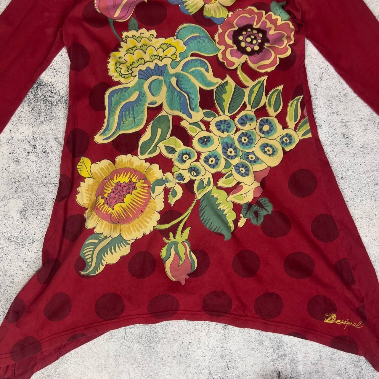 Desigual Desigual Dress Women's Size L Multicolor Long Sleeve` Size L / US 10 / IT 46 - 3 Thumbnail