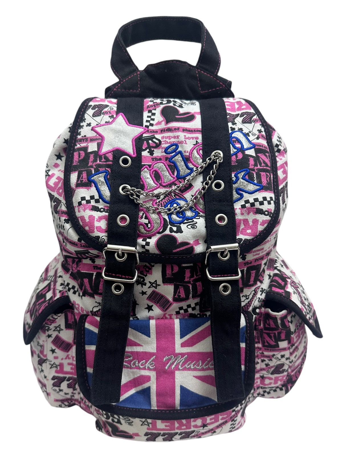 Hysteric Glamour 🇯🇵 Vintage Rock Music Punk Cargo Backpack Size ONE SIZE - 2 Thumbnail