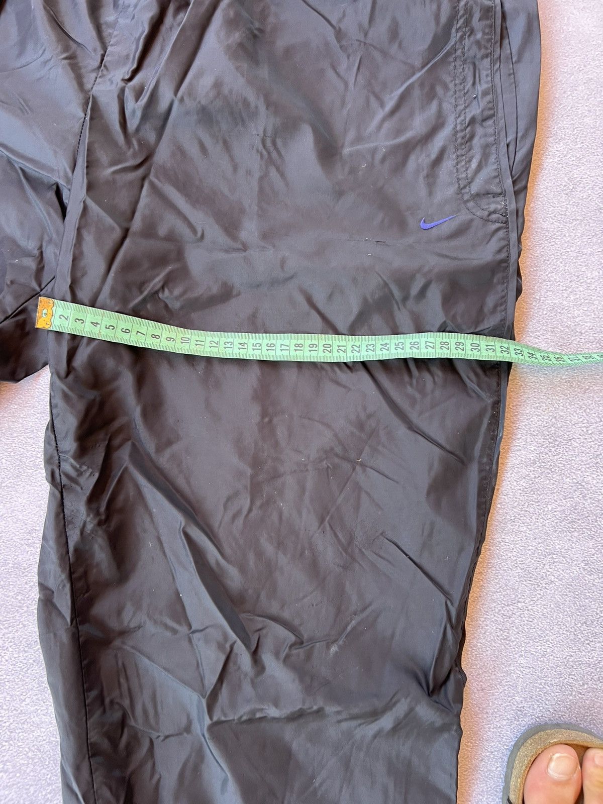 Nike 🔥 Nike Vintage Black Nylon Y2K Track Hype Pants – Size L Size US 32 / EU 48 - 9 Thumbnail
