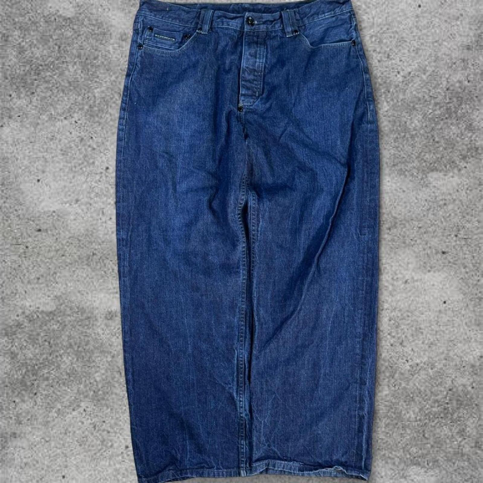 Sean John Vintage 2000s Y2K Sean John dark wash baggy jeans 38x32 wide Size US 38 / EU 54 - 2 Thumbnail