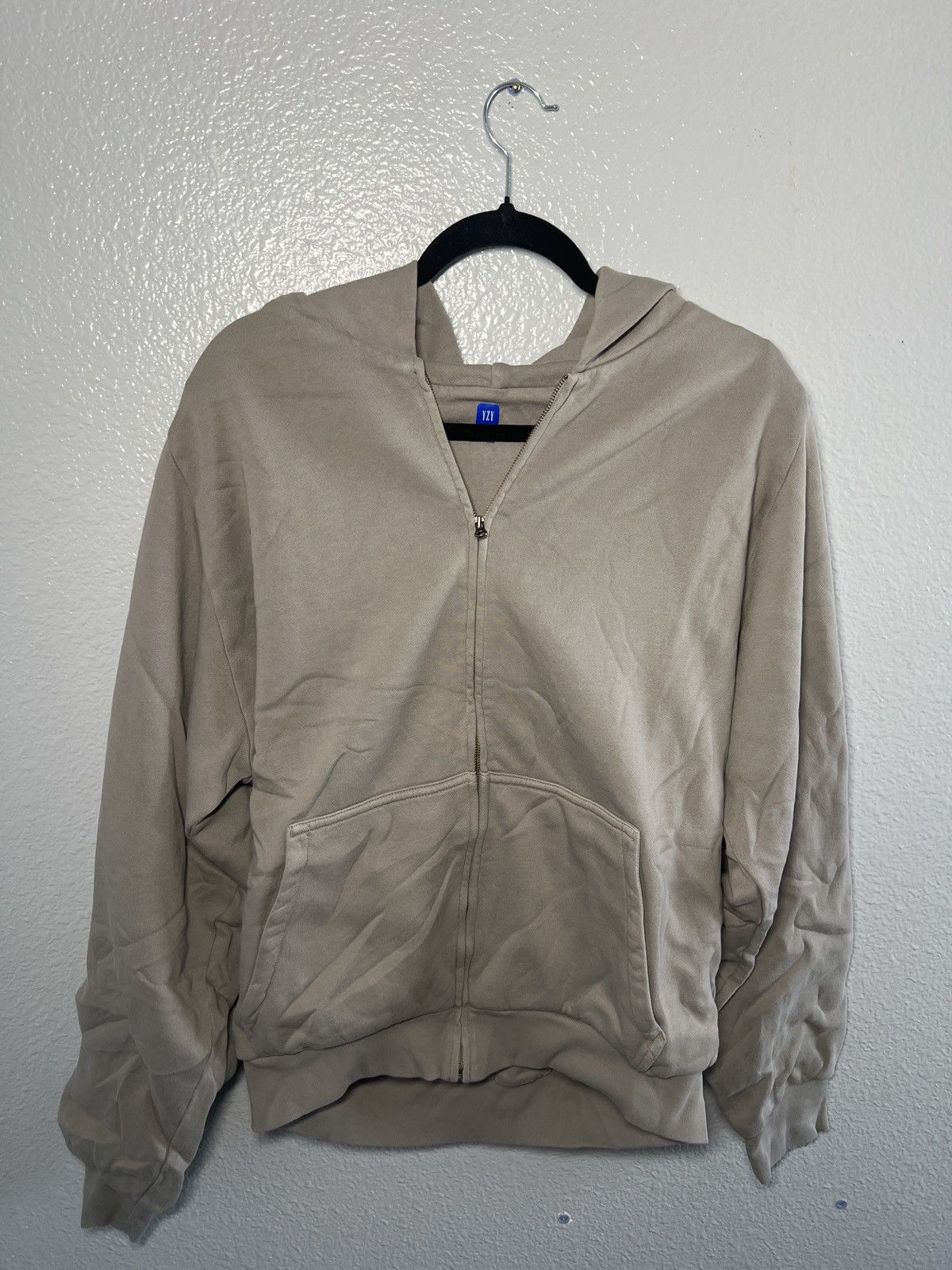 image of Yeezy Gap Zip Up Jacket in Grey, Men's (Size XL)