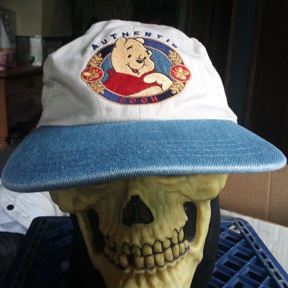 Disney Vintage Disney Authentic Winnie The Pooh Strap Hat Cap Size ONE SIZE - 1 Thumbnail