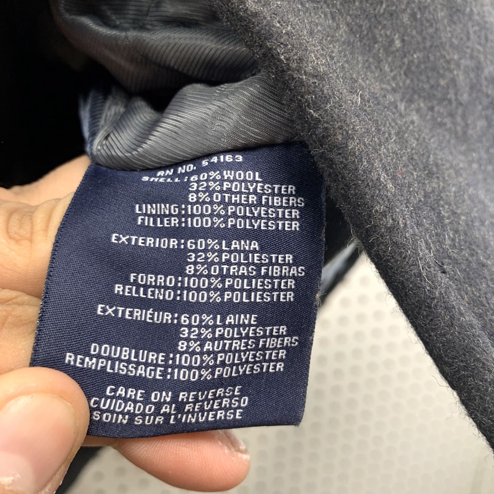 Tommy Hilfiger VINTAGE Tommy Hilfiger Wool Blend Pea Coat Black Mens Medium Button Business Casual Size US M / EU 48-50 / 2 - 5 Thumbnail