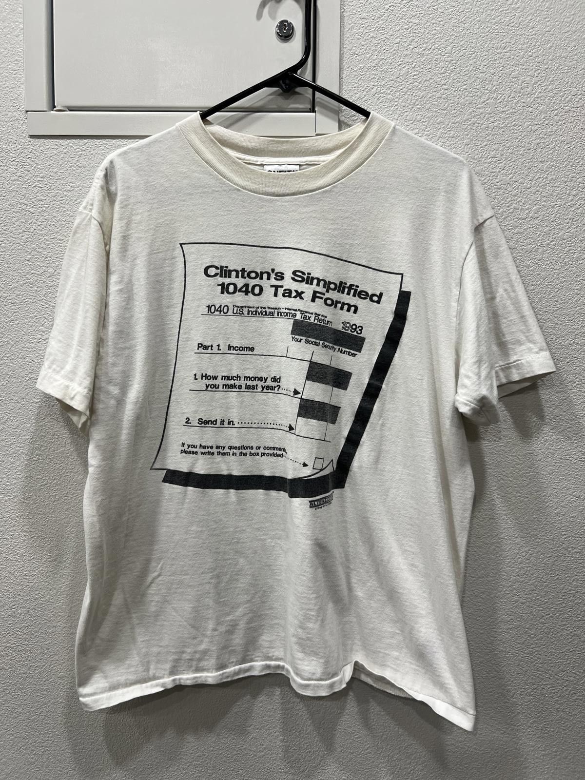 Other 90s Clinton Tax Form Parody Tee Size US L / EU 52-54 / 3 - 1 Thumbnail