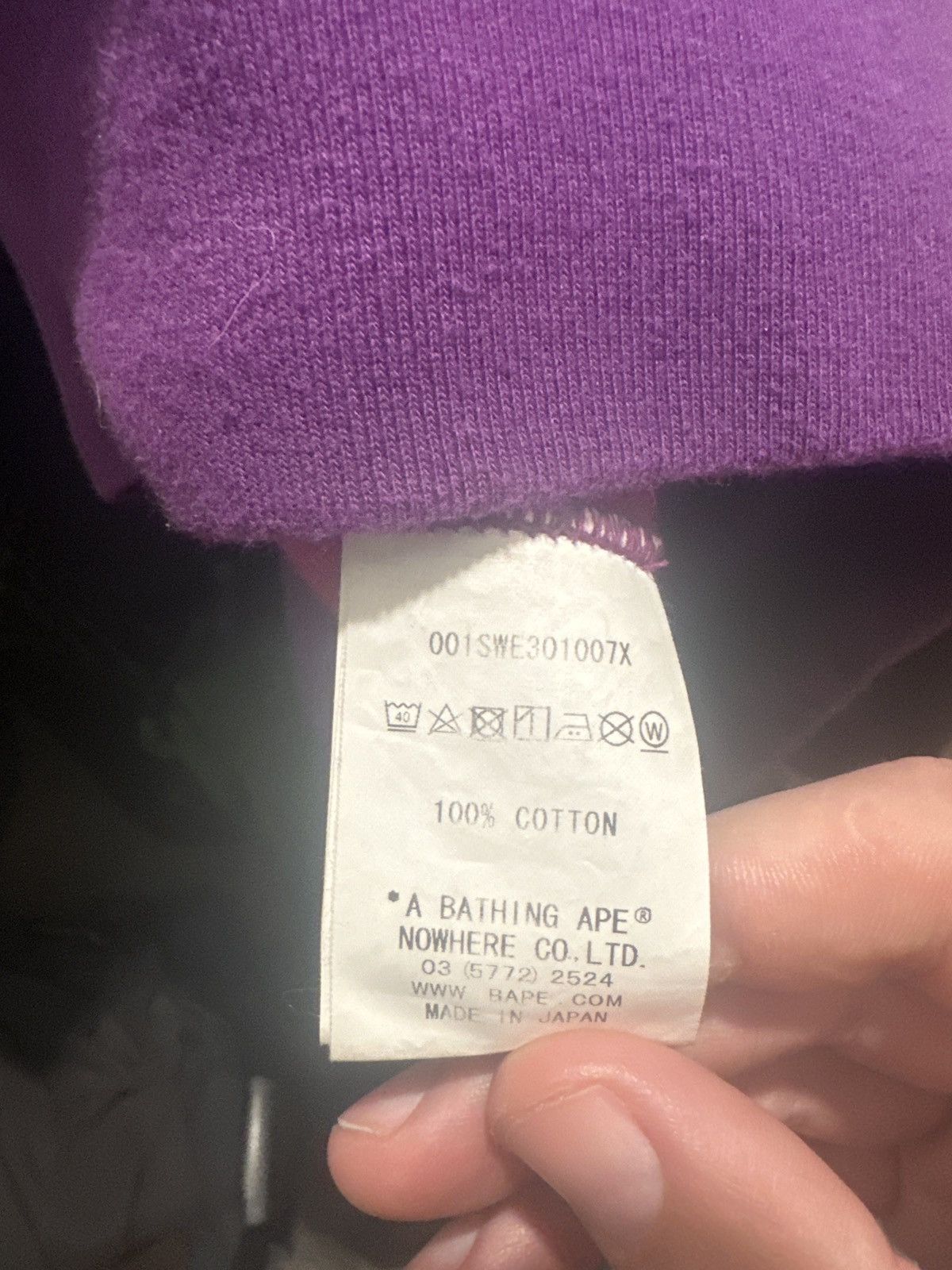 Bape Bape purple camo crewneck Size US XL / EU 56 / 4 - 5 Thumbnail