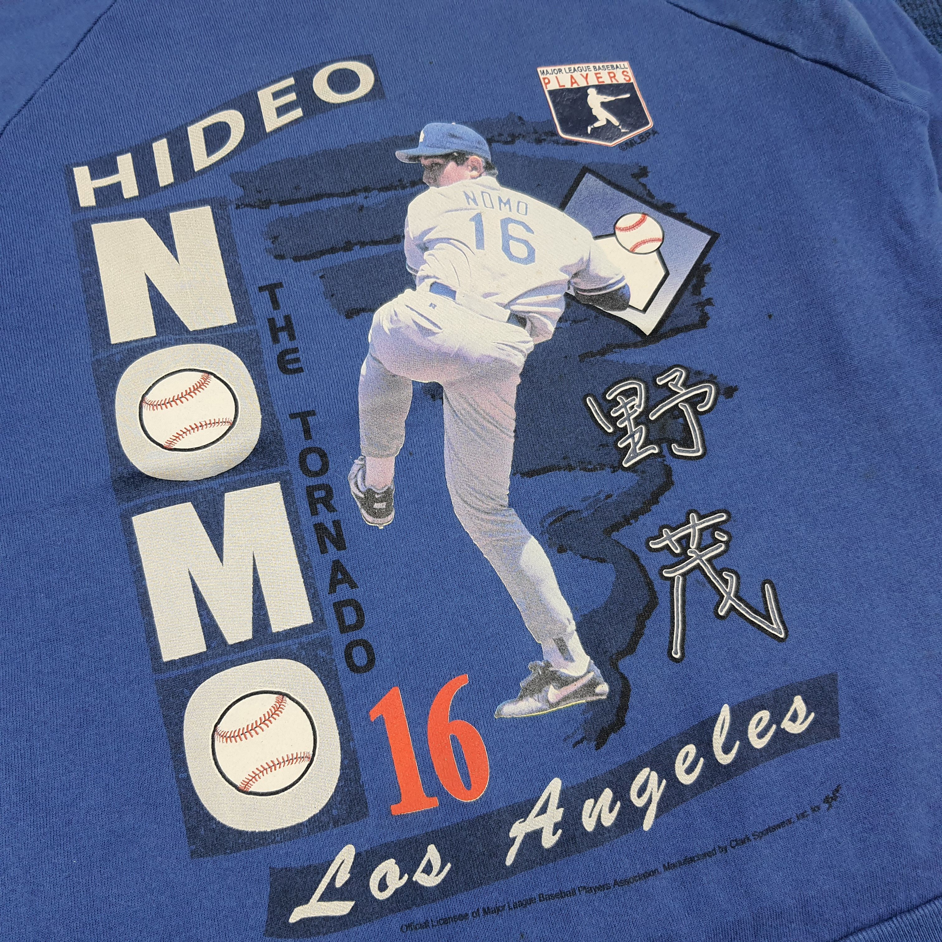 Jerzees Vintage Hideo Nomo Los Angeles Dodgers Sweatshirt C300N12 Size US M / EU 48-50 / 2 - 2 Thumbnail