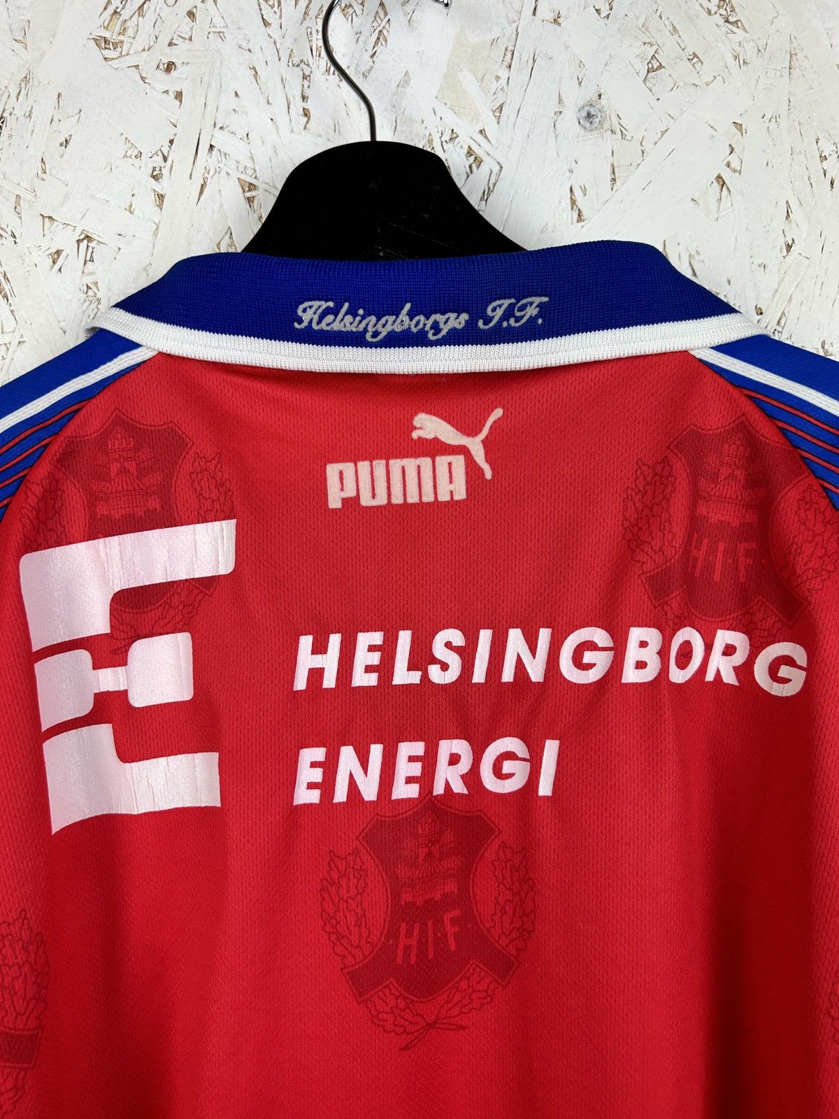 Puma Vintage Puma Helsingborgs IF 1997 Home Kit Soccer Jersey Size US XL / EU 56 / 4 - 7 Thumbnail