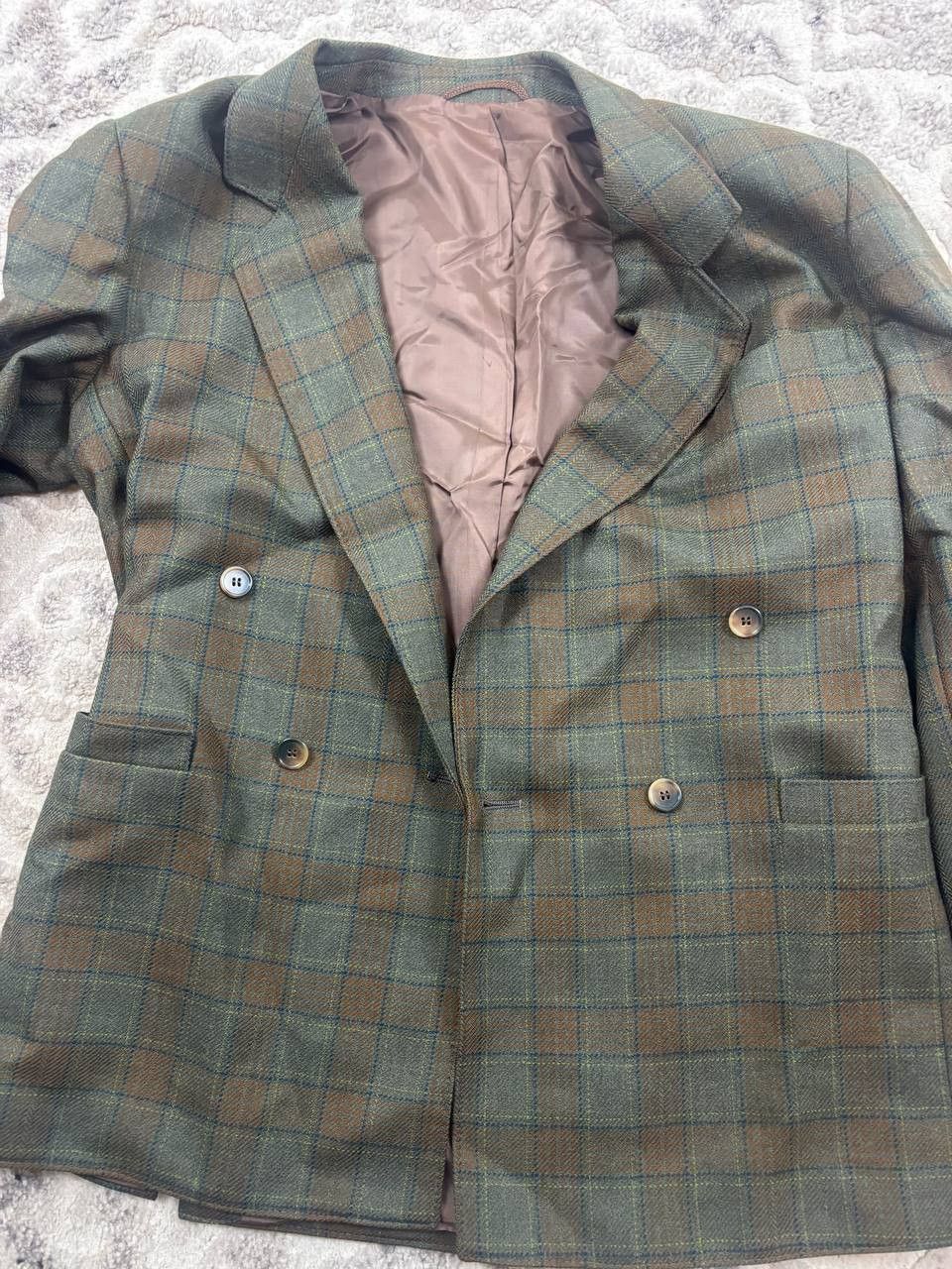 Vintage Vintage Dolzer 100% Pure New Wool Check Blazer / L Size 42L - 4 Thumbnail