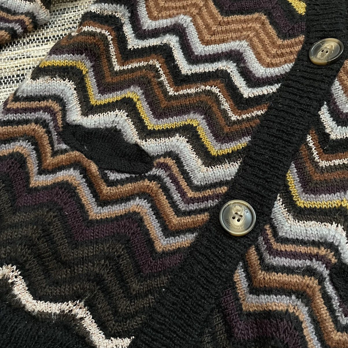 Jean Paul Gaultier × Missoni Missoni 90s Sweater coogi knit Cardigan button up tundra Size S / US 4 / IT 40 - 4 Thumbnail