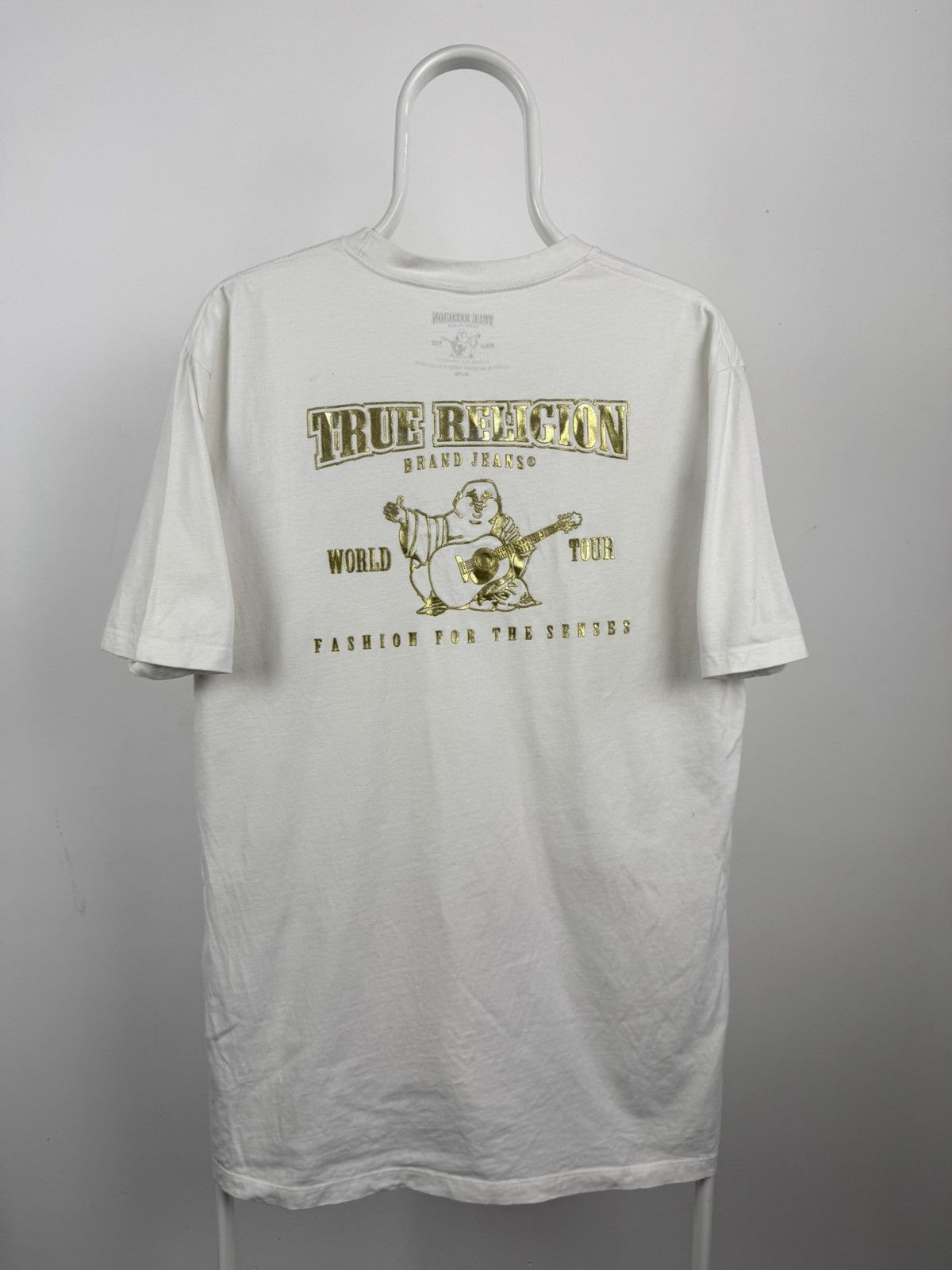 True Religion True Religion Gold Big Logo Tee Shirt Size US XL / EU 56 / 4 - 2 Thumbnail
