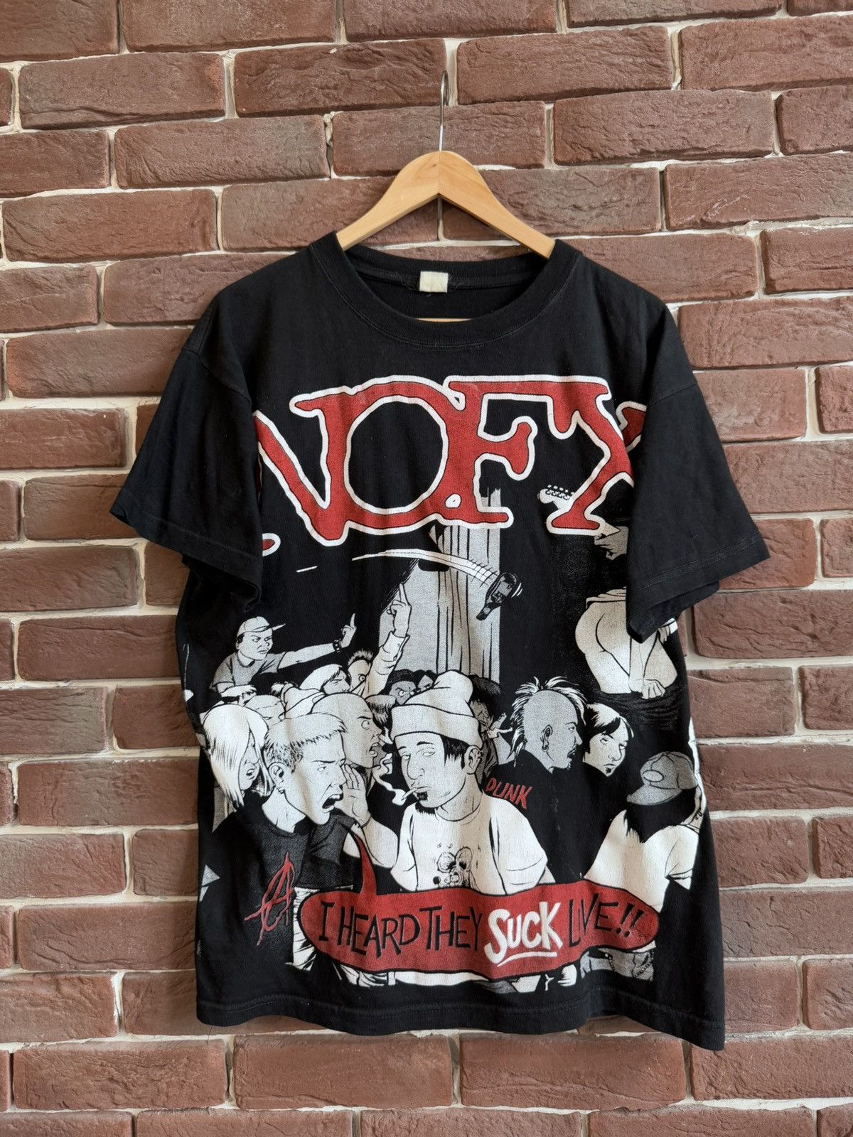 Band Tees Rare Vintage 90s NOFX I Heard The Suck Live Punk Band Tee Size US L / EU 52-54 / 3 - 1 Thumbnail
