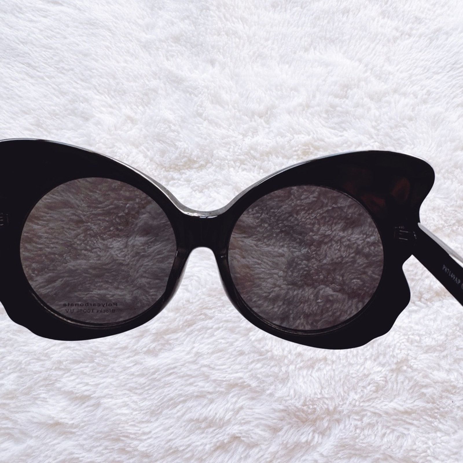 Other Eliza Black Butterfly-shaped Sunglasses Size ONE SIZE - 10 Thumbnail