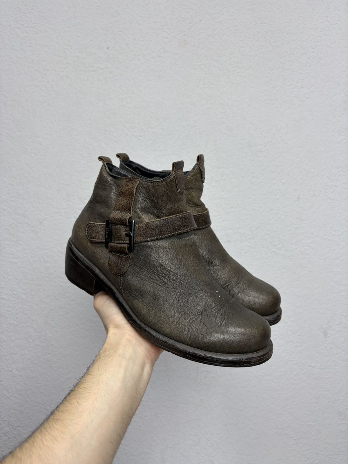 Hedi Slimane Vintage Italian Rangers AS98 Guidi Style Leather Biker Boots Size US 8 / EU 41 - 2 Thumbnail