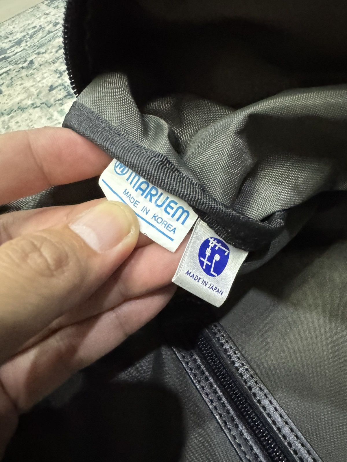 Issey Miyake VTG ISSEY MIYAKE FABRIC & LEATHER TRAVEL BAG Size ONE SIZE - 13 Thumbnail