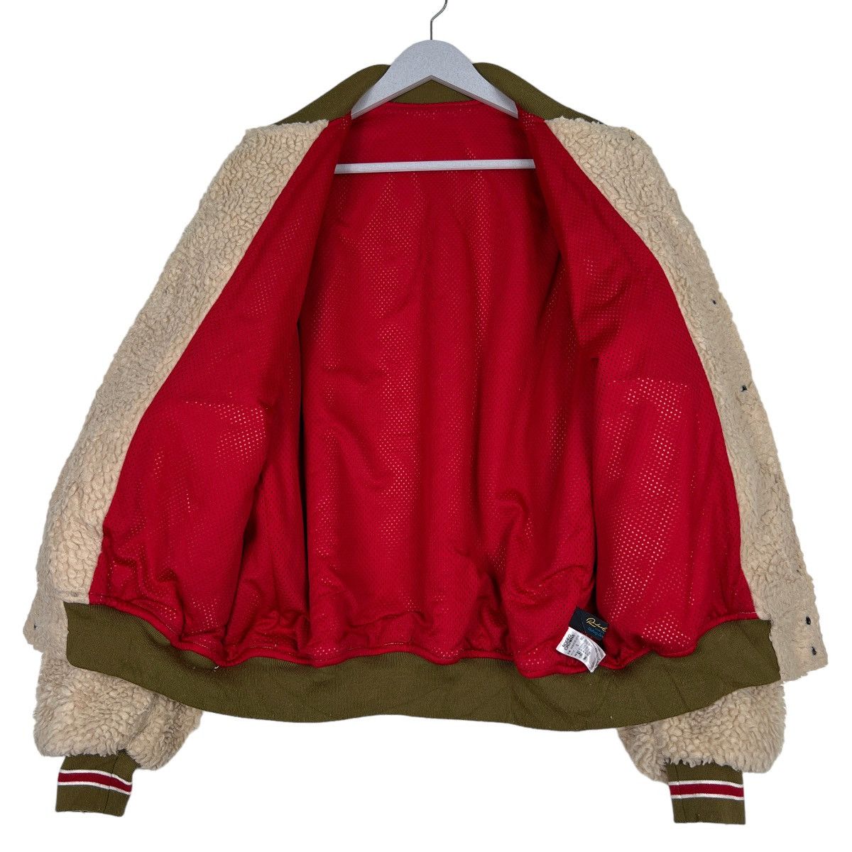 Japanese Brand 🔥 RODEO CROWN DEEP PILE FLEECE BOMBER JACKET Size US M / EU 48-50 / 2 - 12 Thumbnail